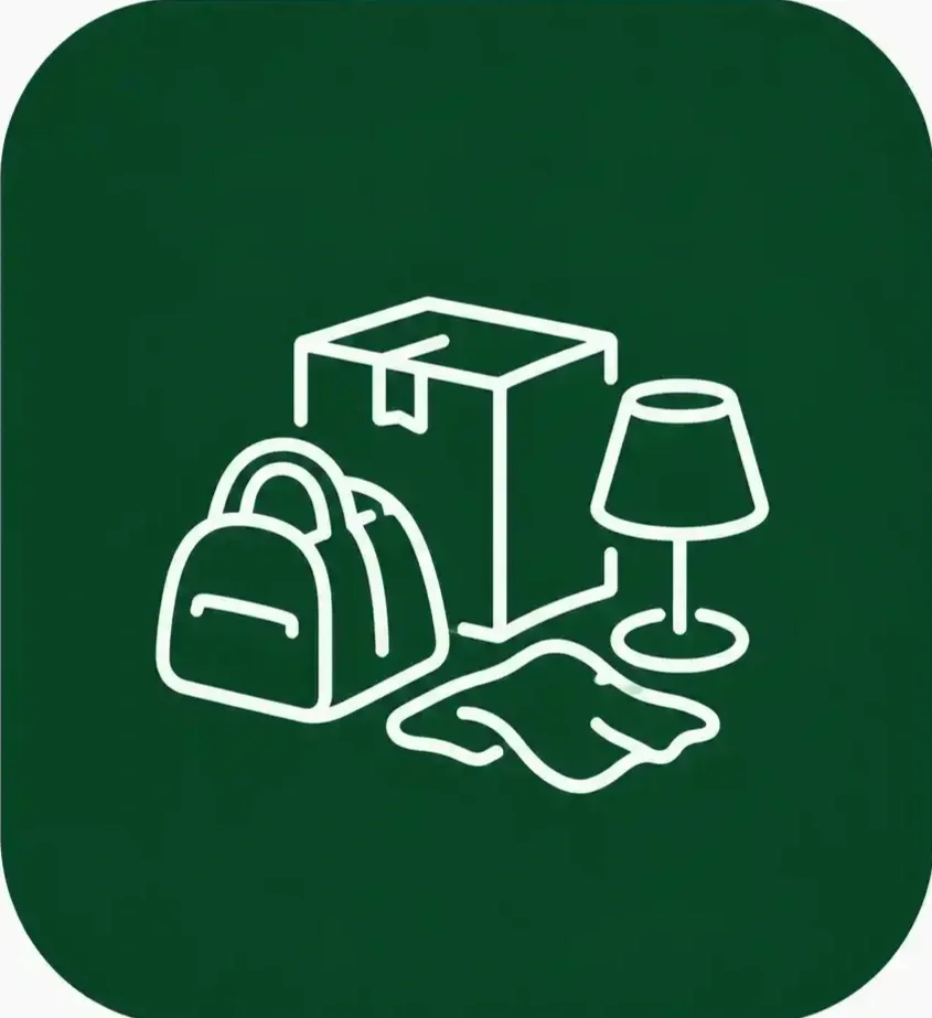 Abandoned belongings icon