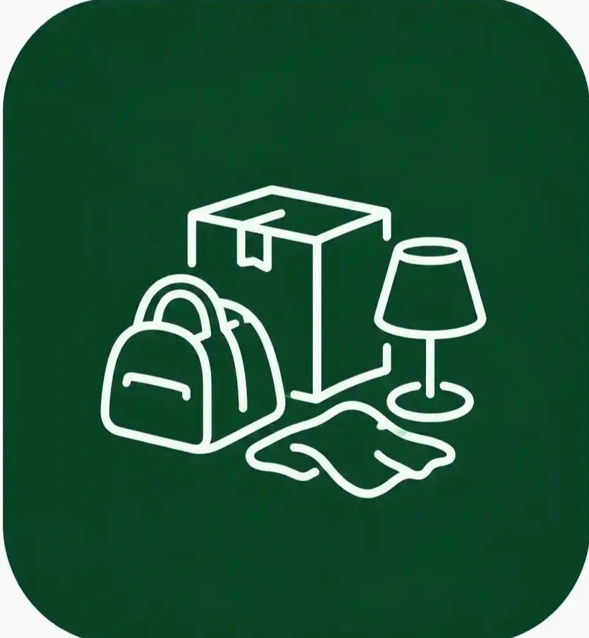 Abandoned belongings icon