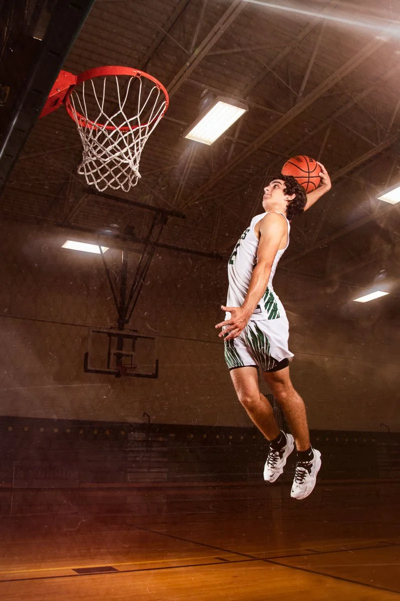 basketball action portrait photo