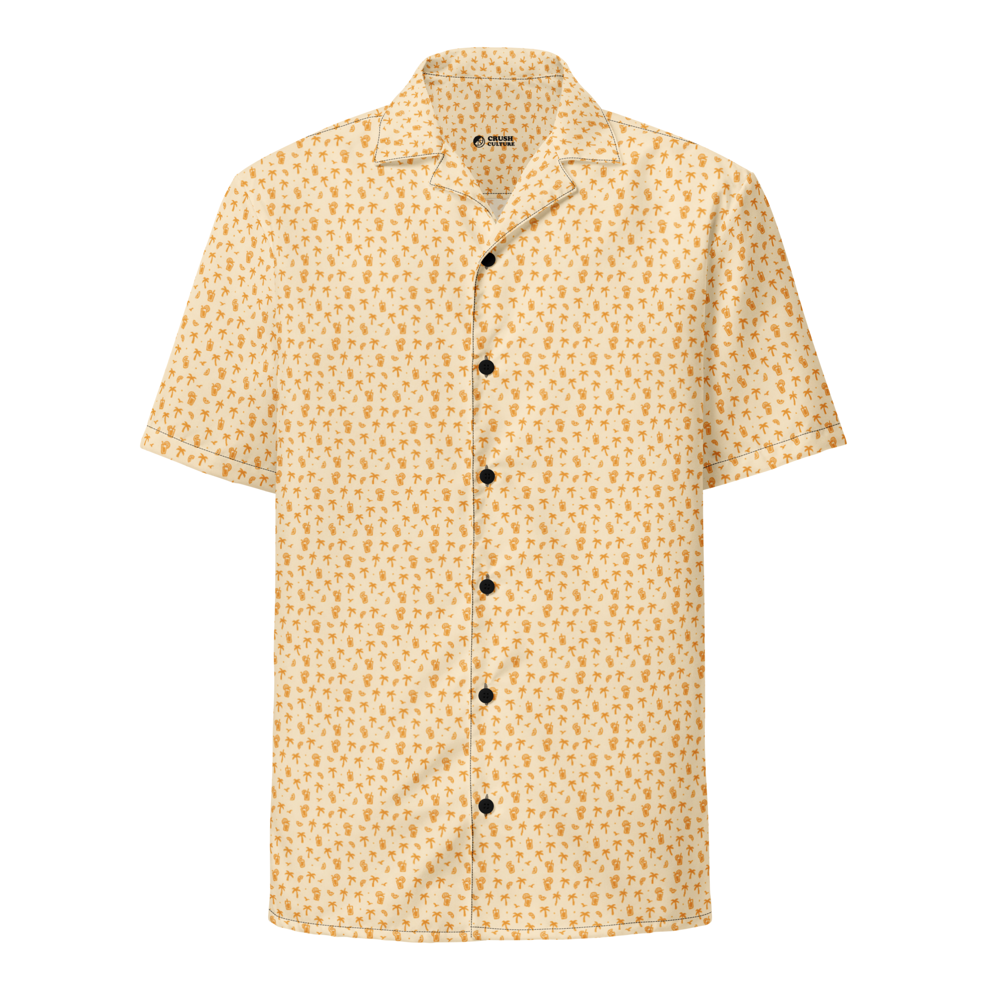 Golden Palms Featherlight Button Shirt