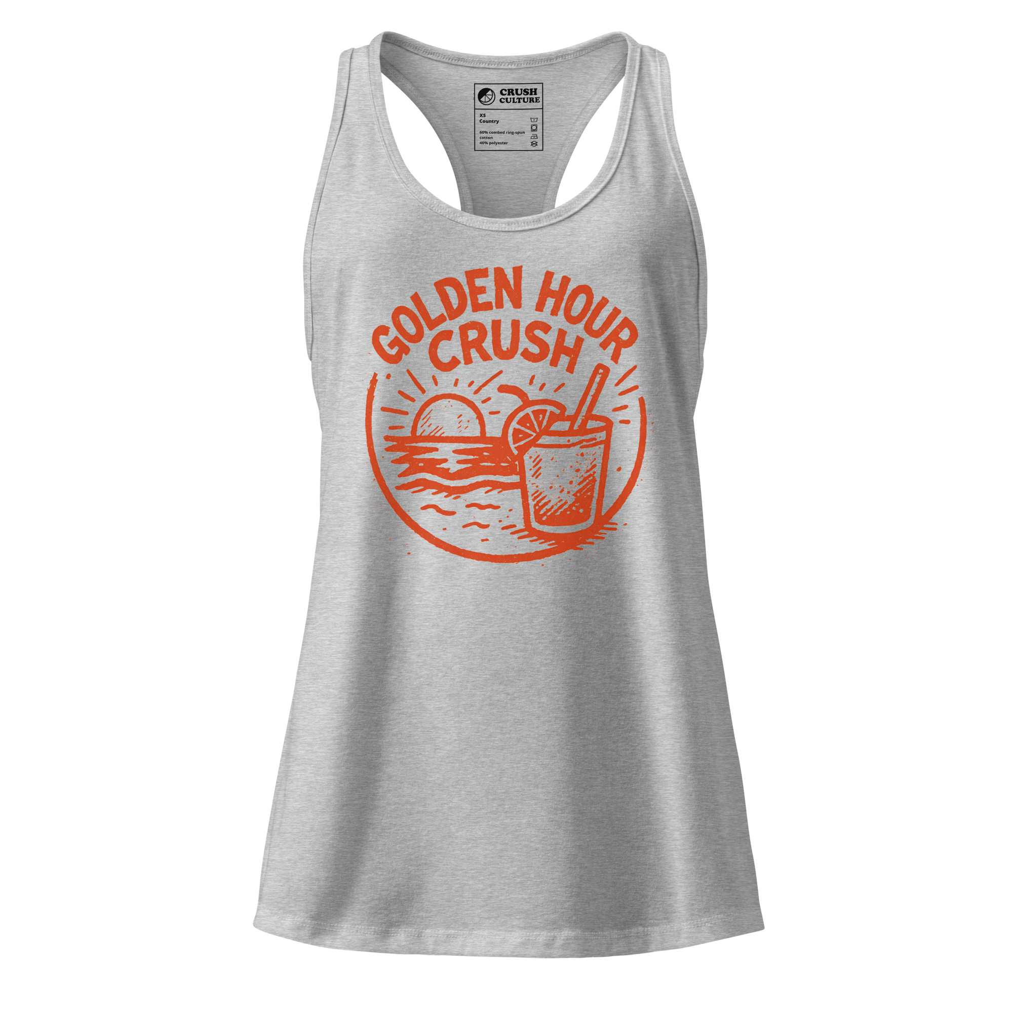 Golden Hour Crush Racerback Tank