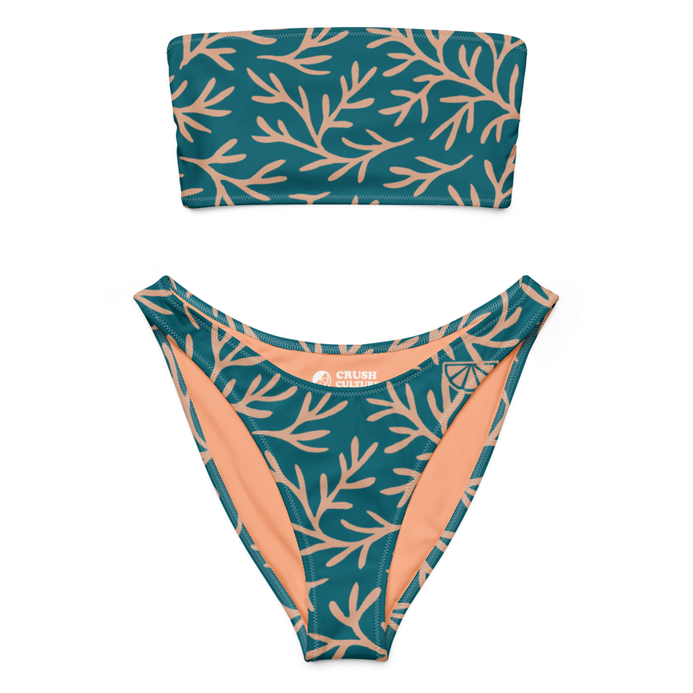 Coastal Coral Bandeau Bikini