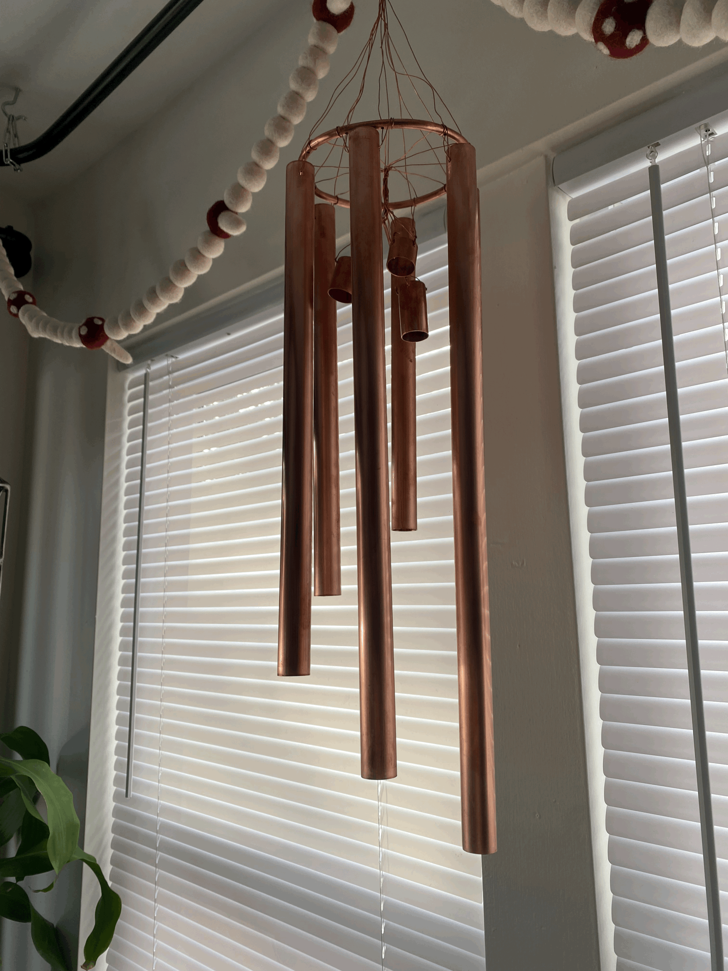 Copper wind chime
