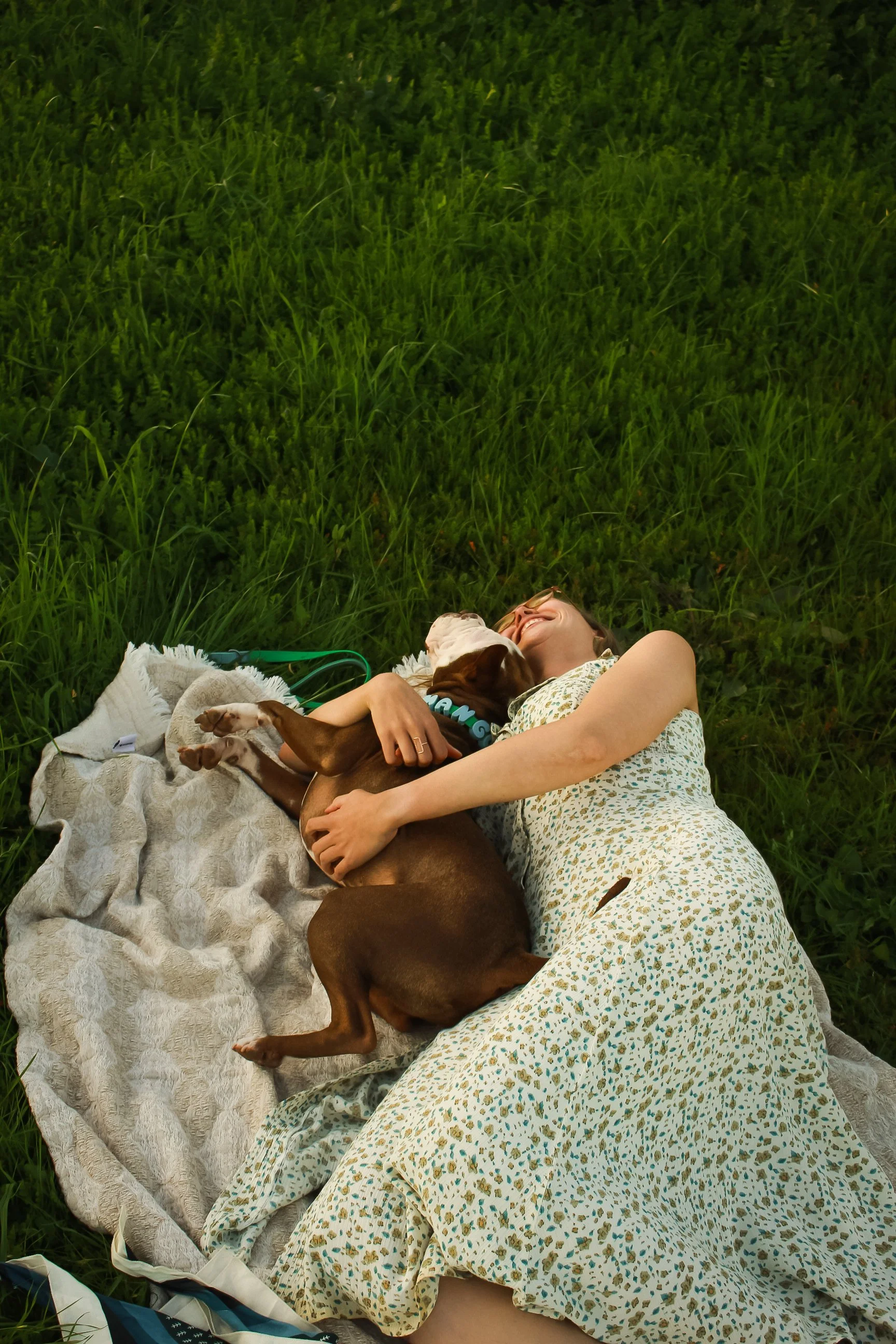 Lifestyle dog and person photo session in Santa Barbara