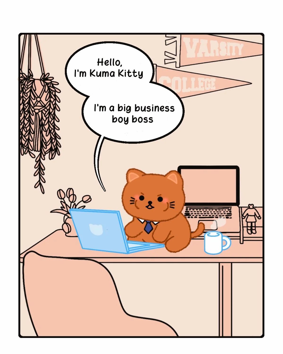dinner *is* boy boss business 🙂&zwj;↕️
&bull;
#webcomic #webcomicseries #funnycomics #indiecomicsart #cutecomics