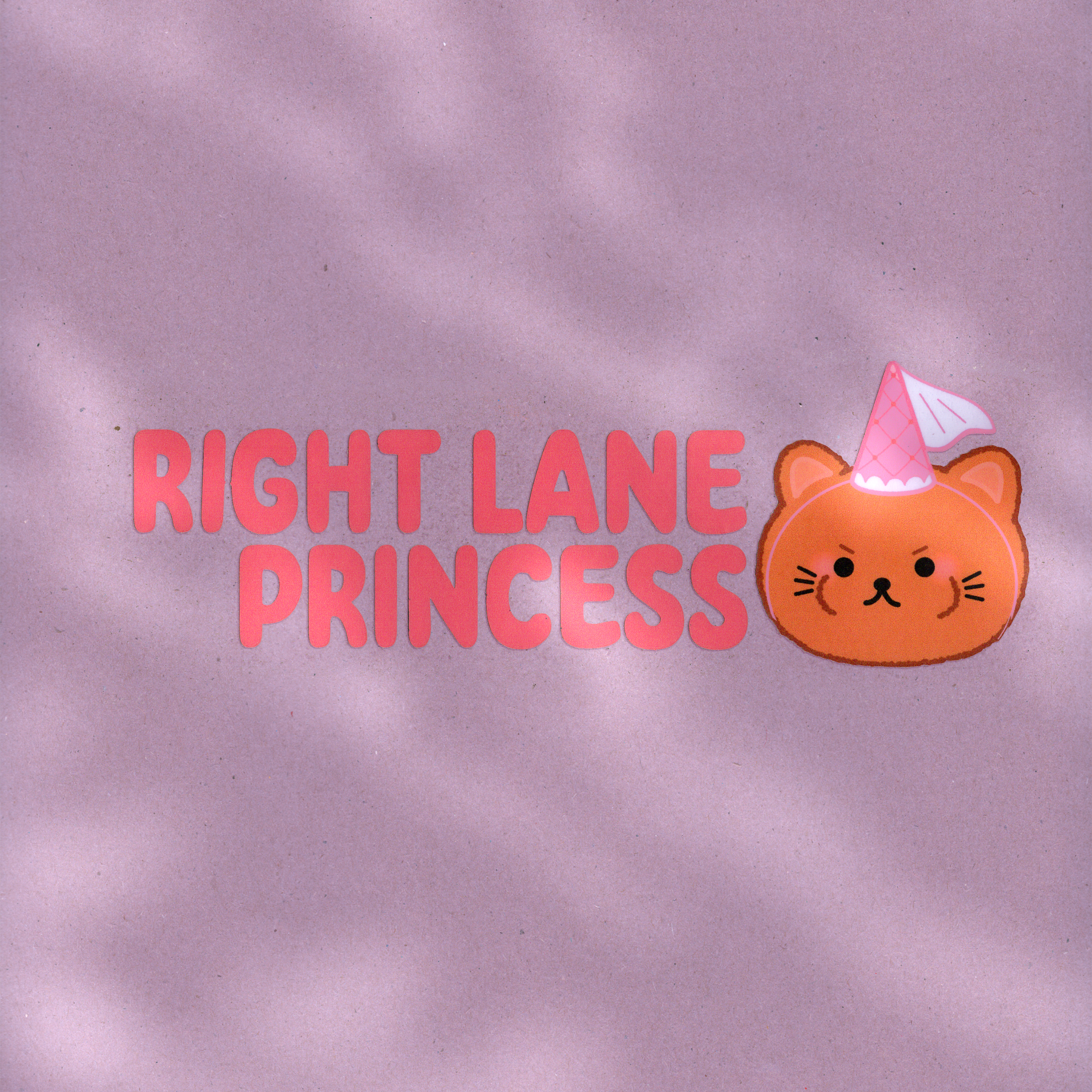 "Right Lane Princess" Car Decal