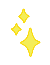 Three sparkling yellow star shapes on a black background.
