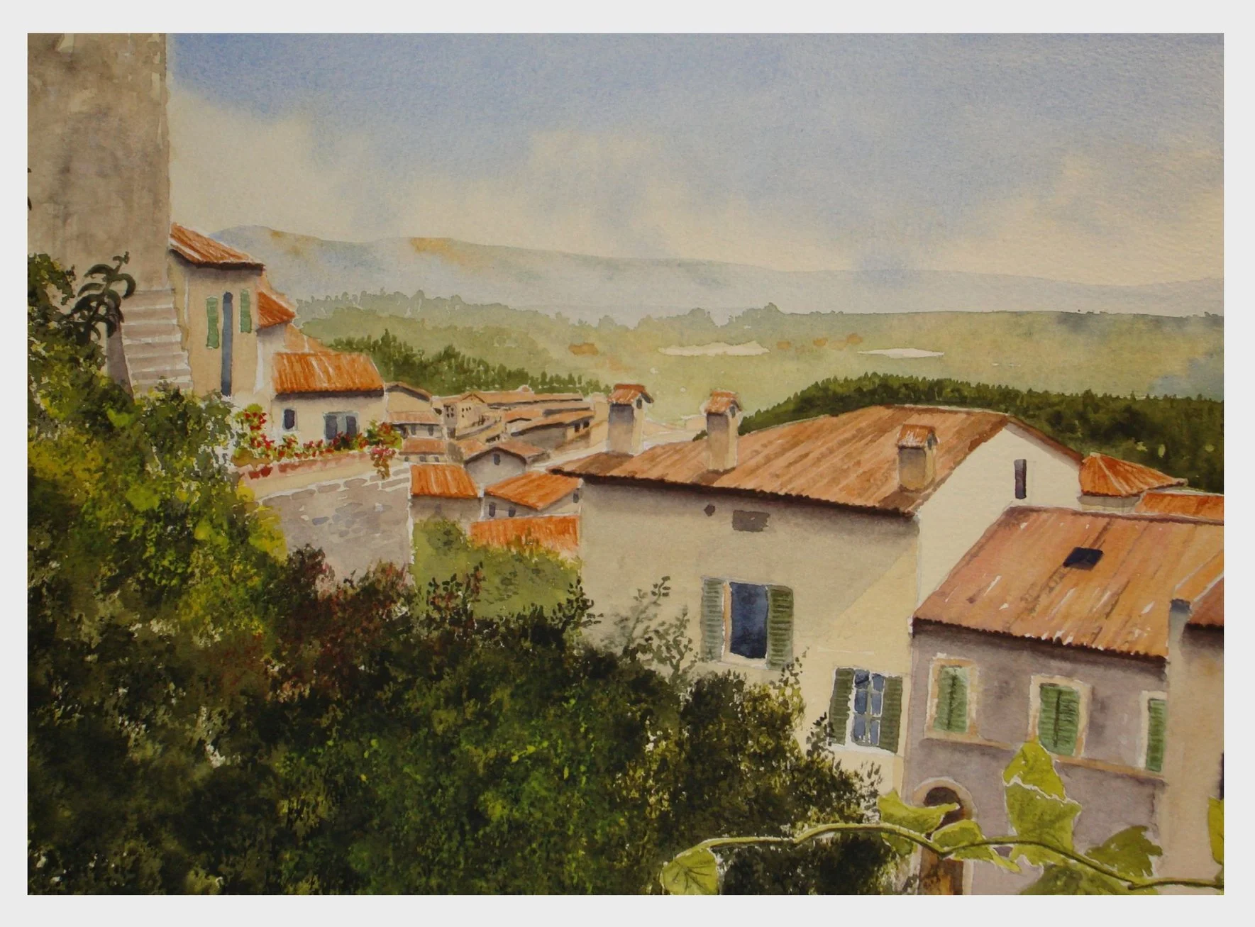 Montepulciano: waterclour