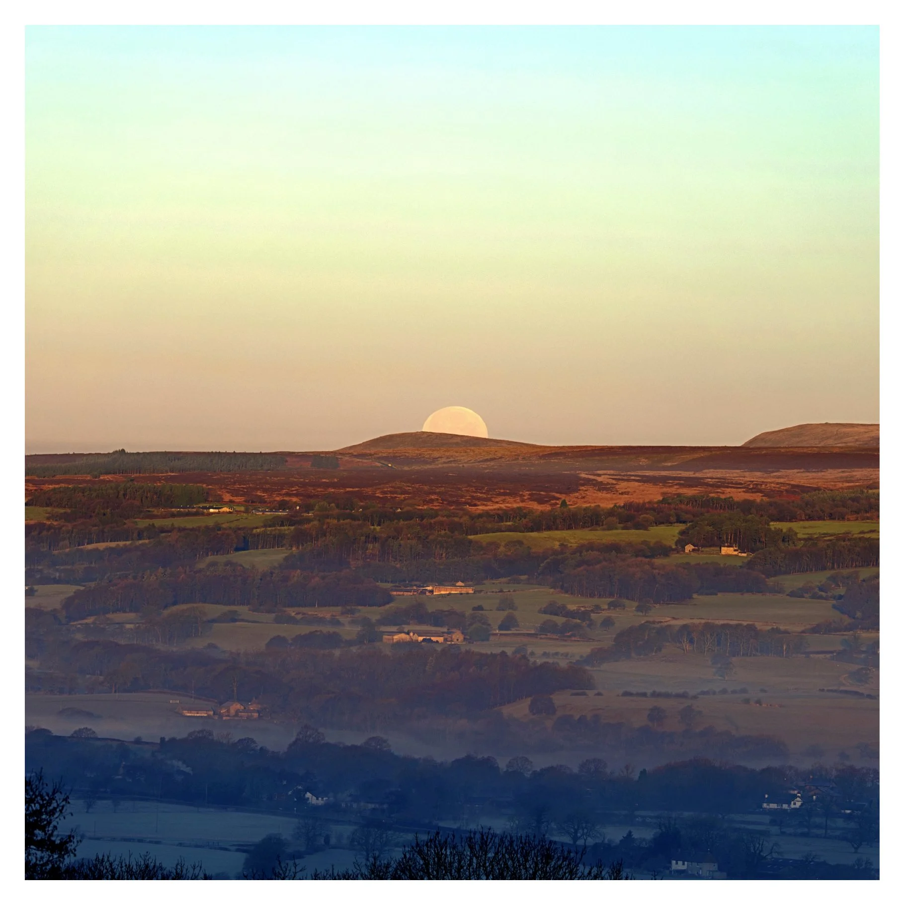 Moonrise over the Ribble Valley