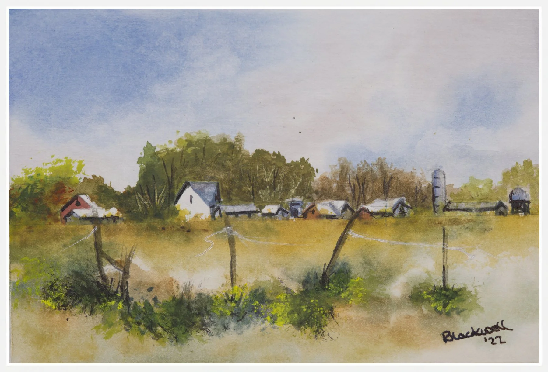 Farmstead: waterclour