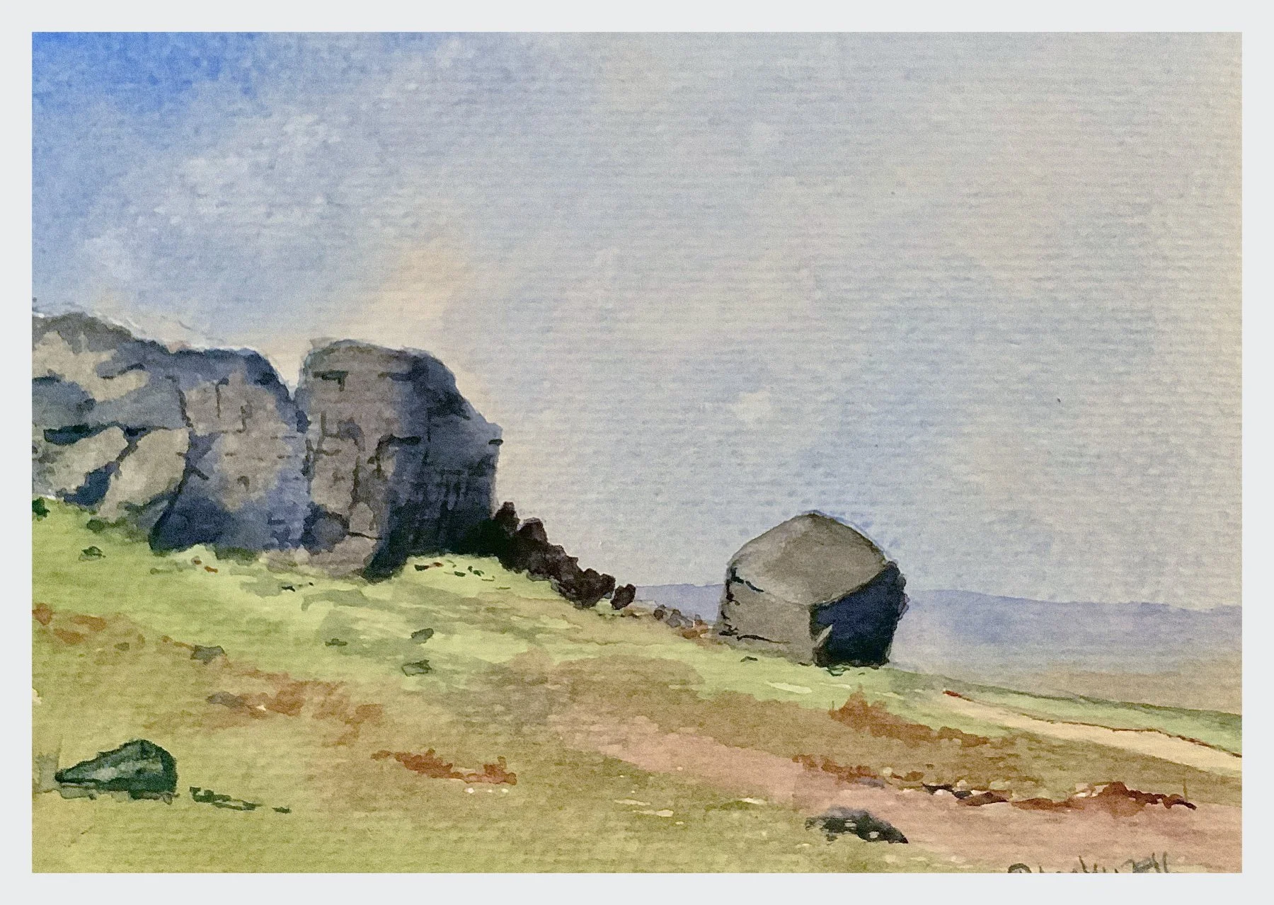 Cow & Calf: waterclour