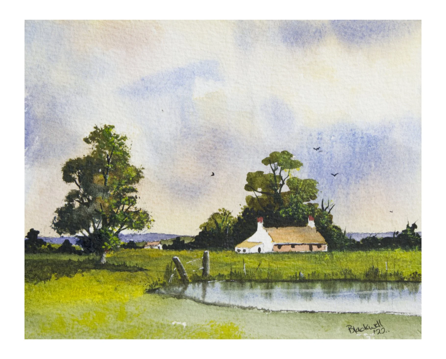 Evening: waterclour