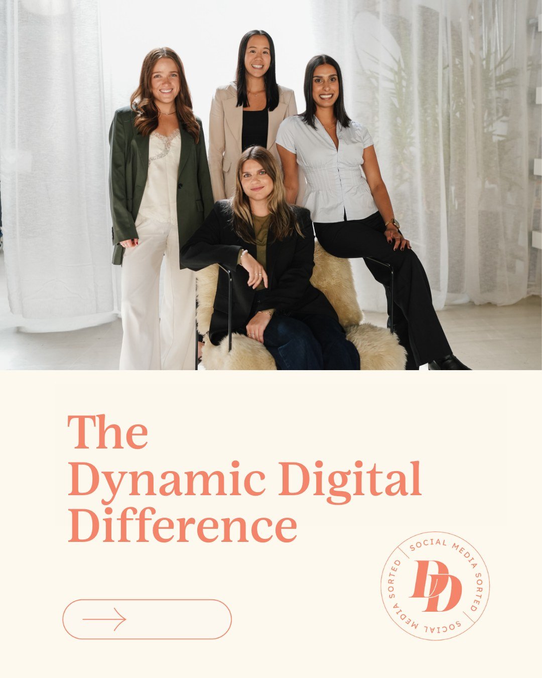 Social Media Sorted, from start to finish.

Everything we create is shaped by purpose. We begin with strategy, then build thoughtful content that earns trust, strengthens your presence, and helps the right people find you over time.

We work closely 