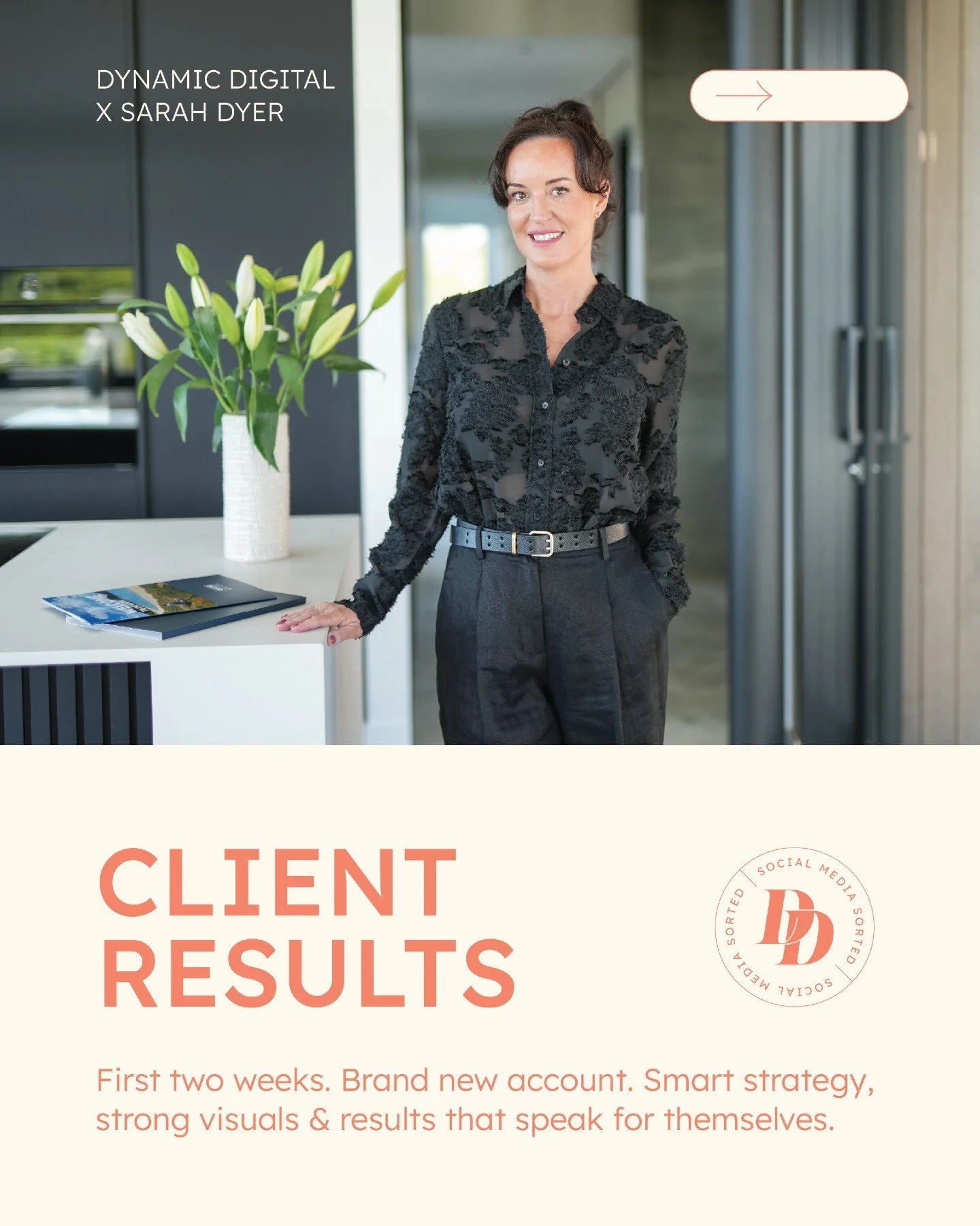 When @sarahdyer.bayleys joined Bayleys, she wanted to grow her brand with content that felt professional, personal, and true to her.

We handled the full scope, brand photography, strategy, content, ads, and ongoing social management, all built to gi