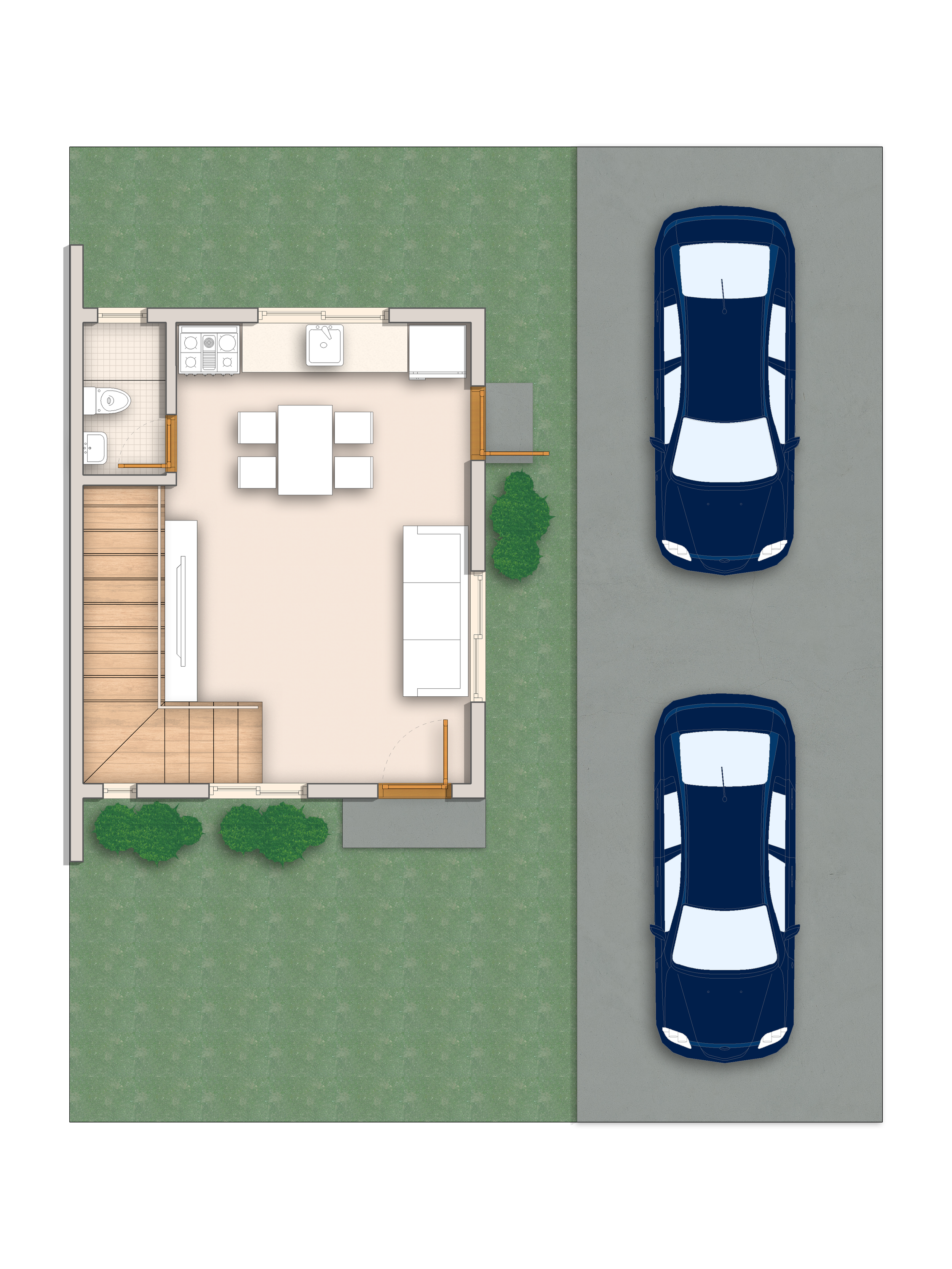 Ground Floor with Carport