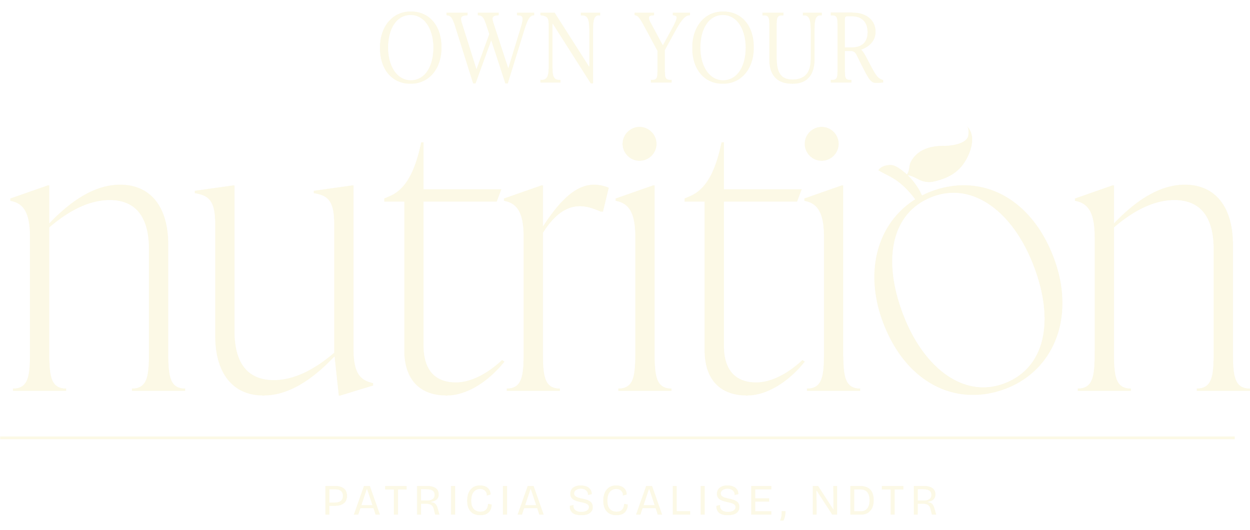 Logo for "Own Your Nutrition" by Patricia Scalise, NDTR.