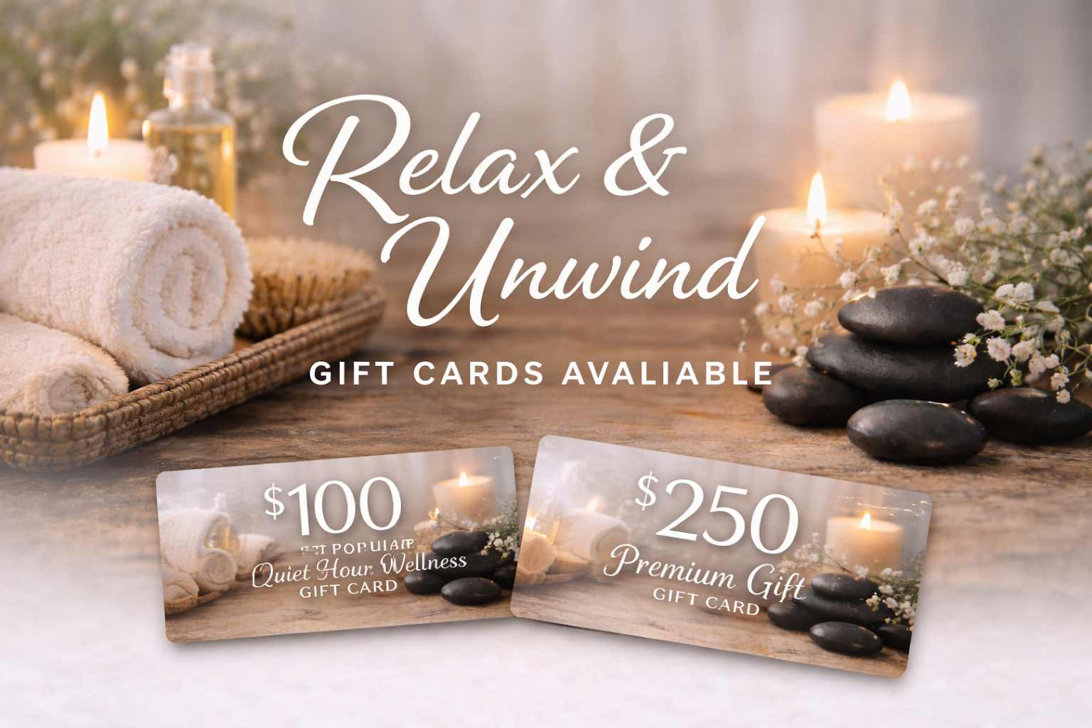Quiet Hour Wellness Gift Cards