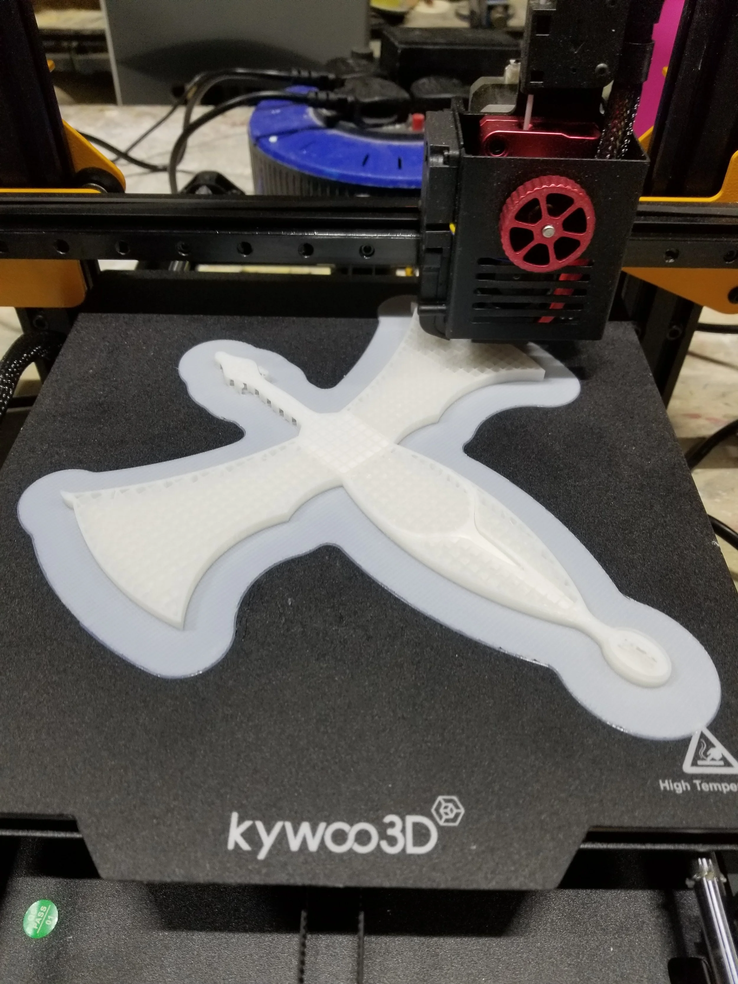 3D Printed Hilt in two halves