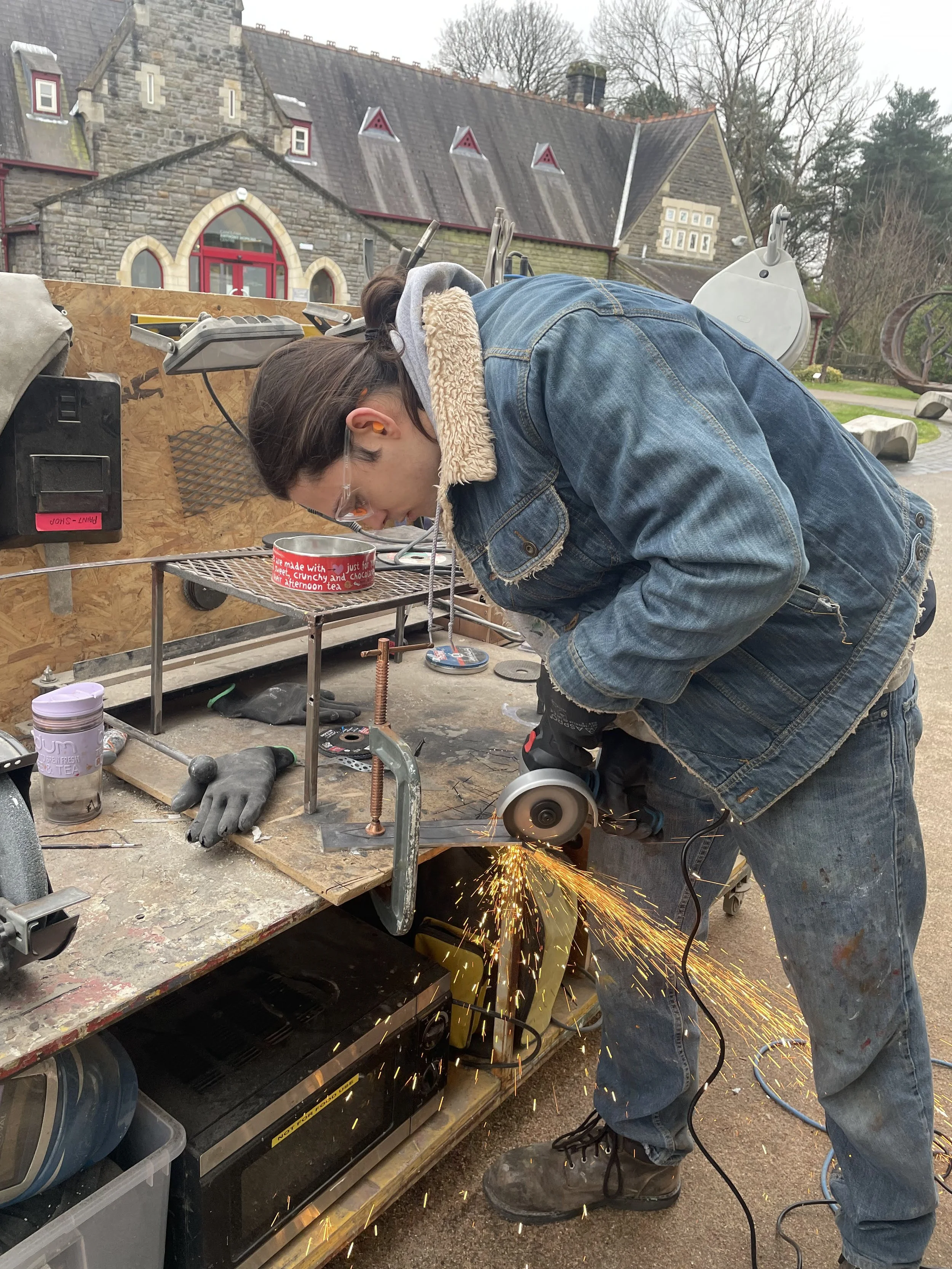 Blade cut from flat bar steel