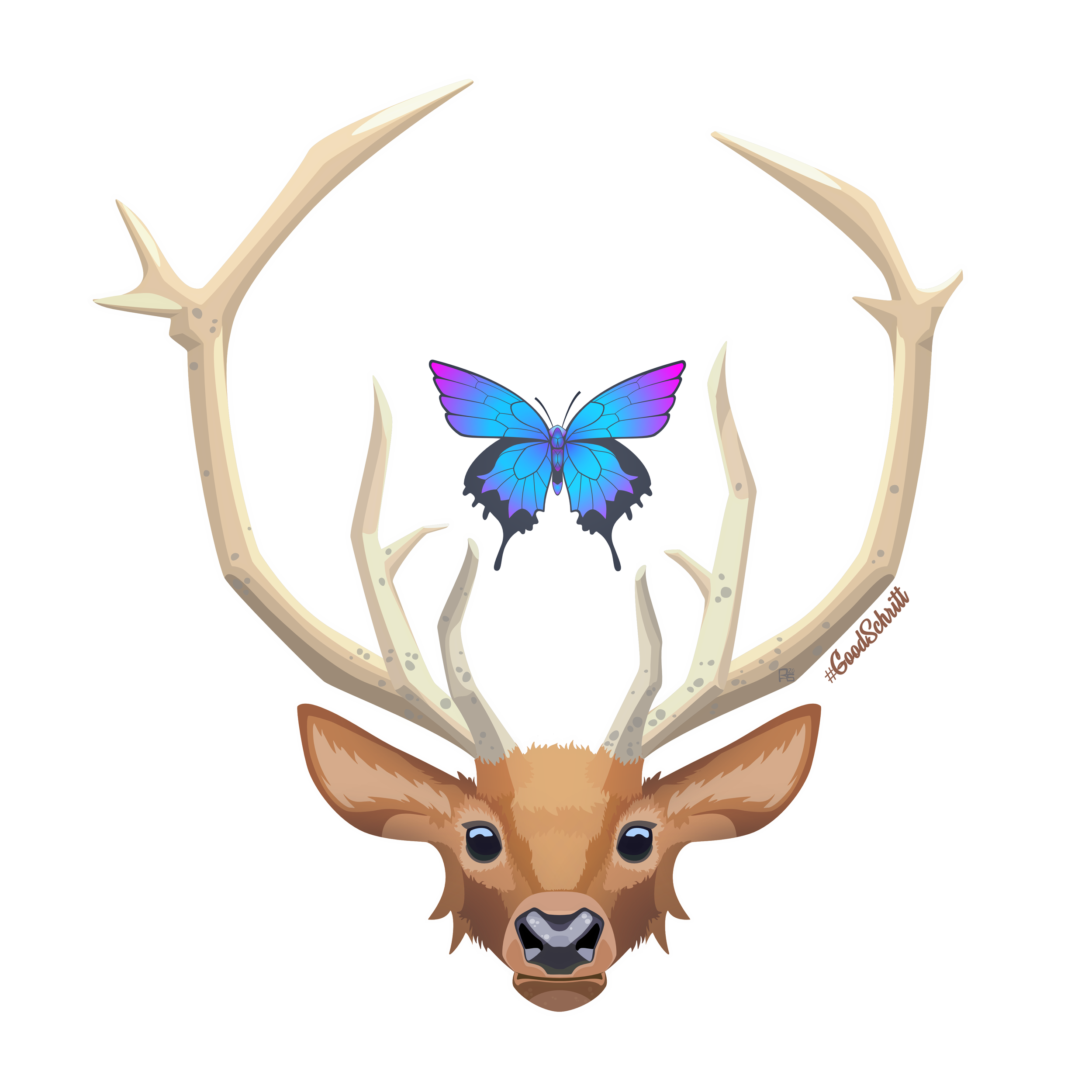 Stag and Butterfly.png