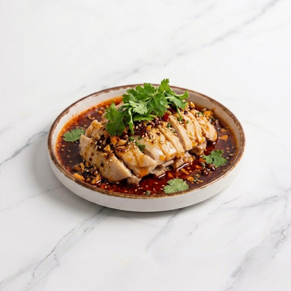 Sichuan "Kou Shui" Free-Range Chicken 秘制辣油走地鸡 🐓🌶️ $18++