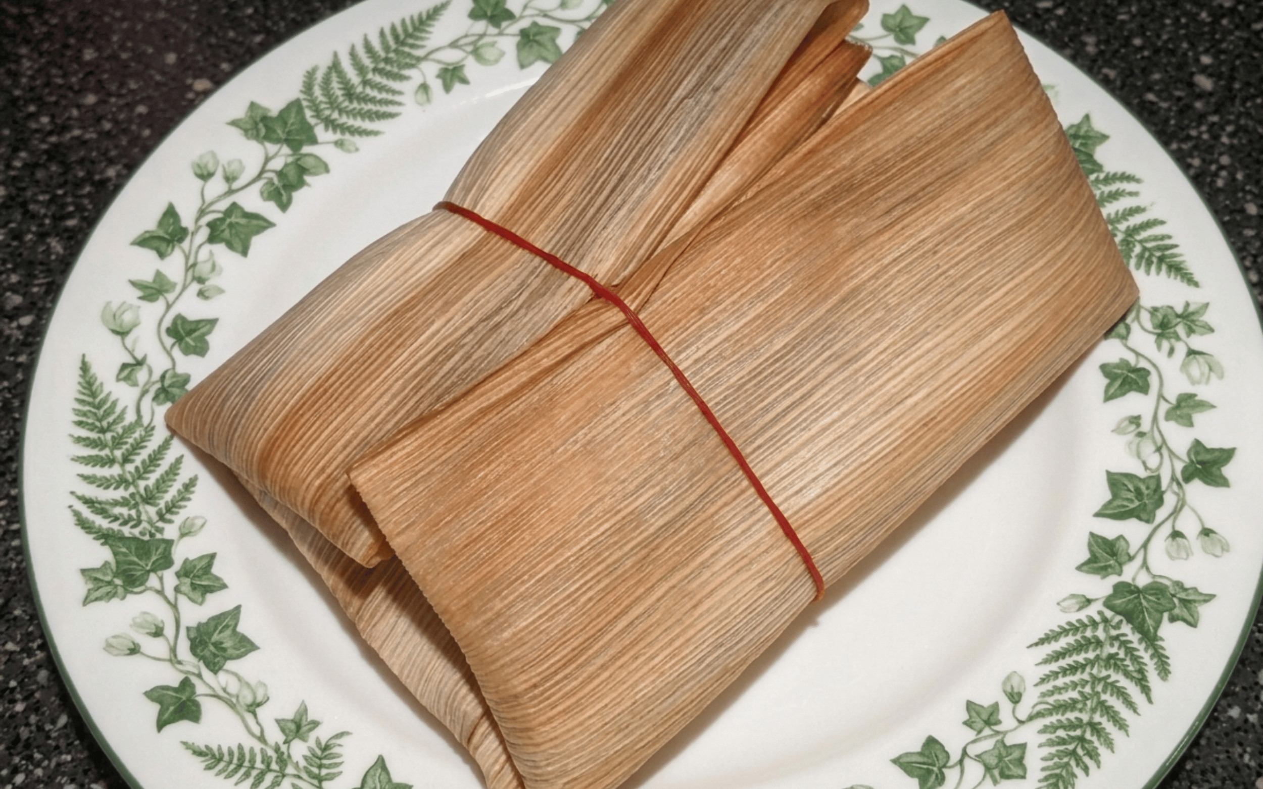 Wok Fried Singapore Hokkien Mee wrapped in traditional Opeh Leaf