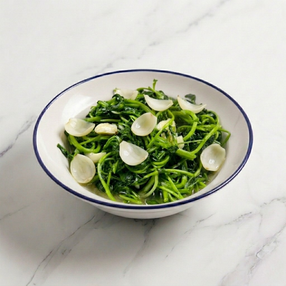 Stir-fry Watercress with Japanese Lily Bulb 清炒西洋菜配日本百合 🌱 $20++