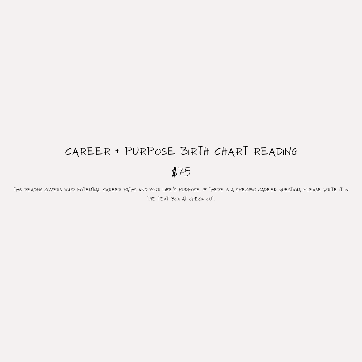 Career and Life Purpose Birth Chart Reading