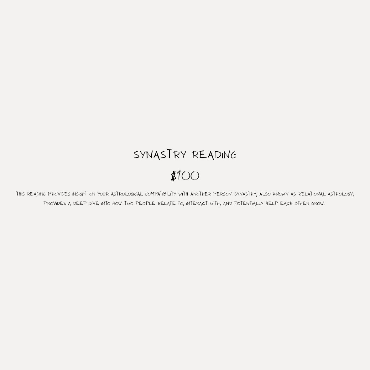 Synastry Reading