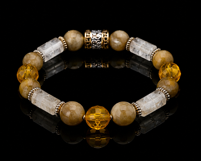 Amber, Golden Tiger Eye, Citrine
