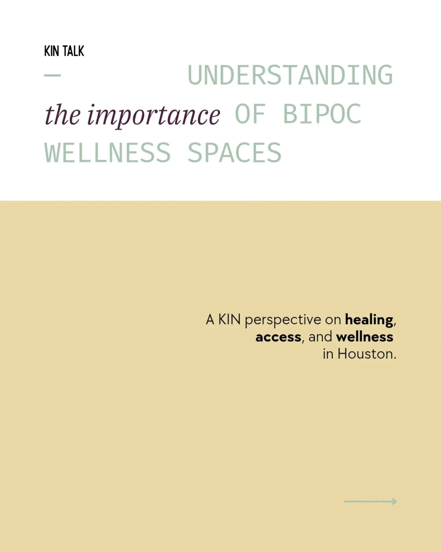 Houston&rsquo;s wellness landscape is changing, and it&rsquo;s powerful to witness more spaces centering culture, lived experience, and community in how wellness is practiced.

💫What helps you feel comfortable in a wellness space?