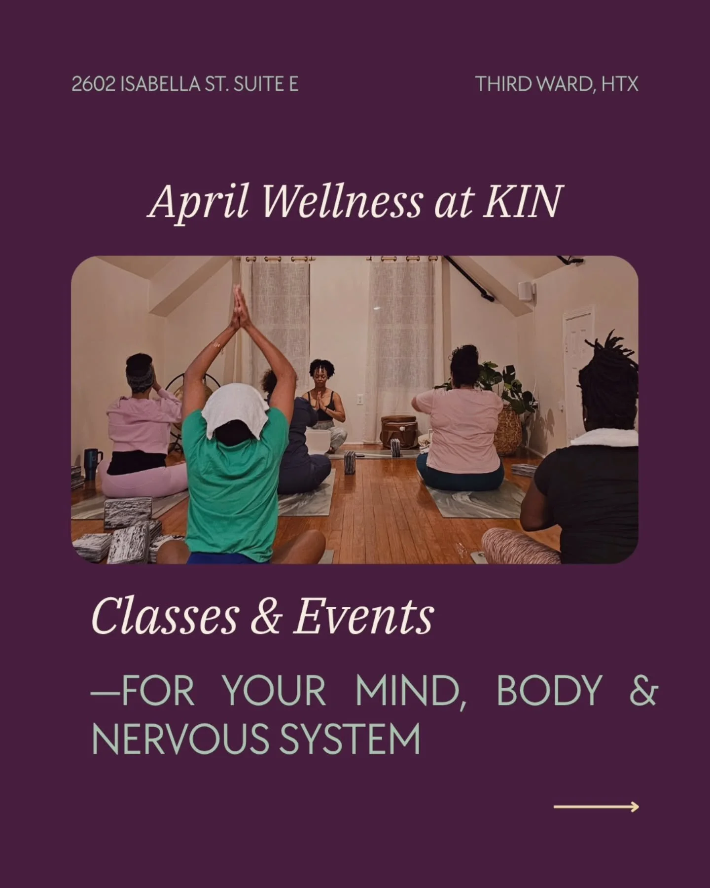 April? Really? 😏

Well since it's April already let's get into it! Swipe to see + Link in Bio to reserve your class. 👀

➡️New classes this month:

💫Wed: Flow &amp; Breathwork w/ @retreatwithraquel
💫Wed: Deep Stretch &amp; Meditation w/ @_rashadsa
