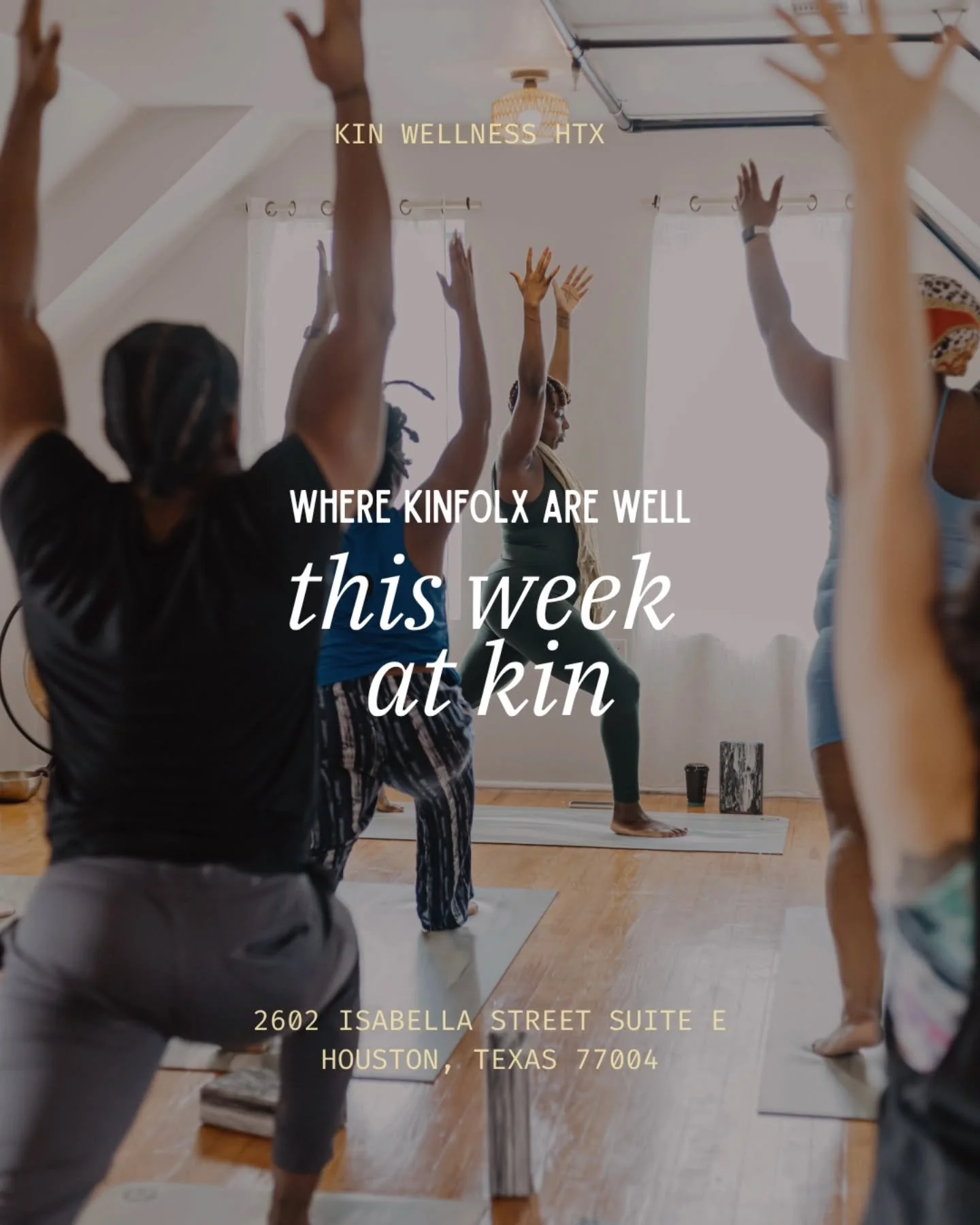 🌎We are celebrating Earth Day all week at KIN! Swipe to see ➡️ Speciality Classes + Week Schedule

--------

💫Tues | Deep Rest w/ @sacredspacesyoga

💫Wed | Deep Stretch + Sound Meditation&nbsp;w/ @retreatwithraquel

💫 Thurs | Soul Flow: R &amp; B