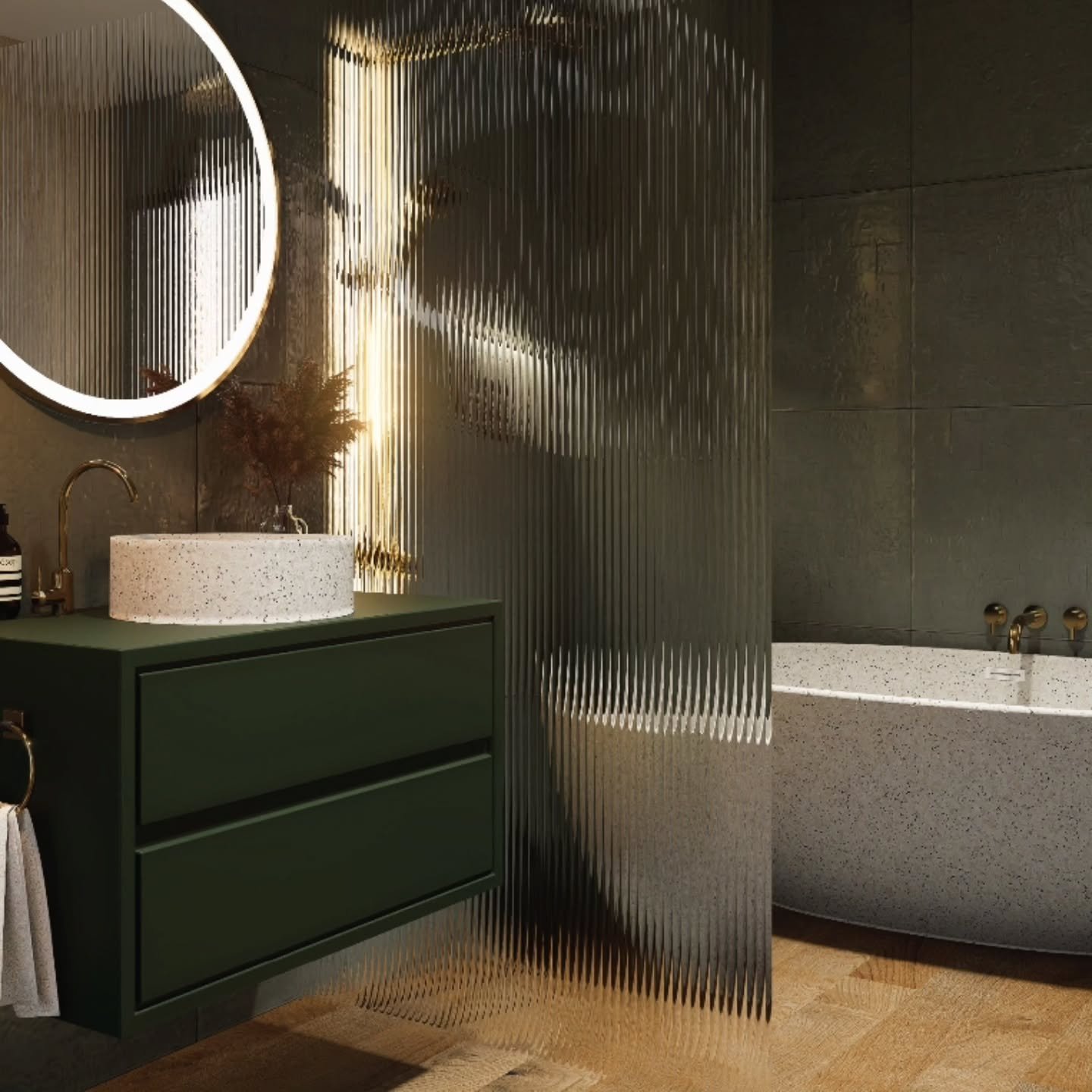 Red Hill Retreat 🌱
A beautiful tiny home design, where size has no bearing on comfort or style.

Here, we've invited the outside world in, with Eucalyptus inspired tones, natural stone finishes, wood, and minerals.

Designed with durability in mind,