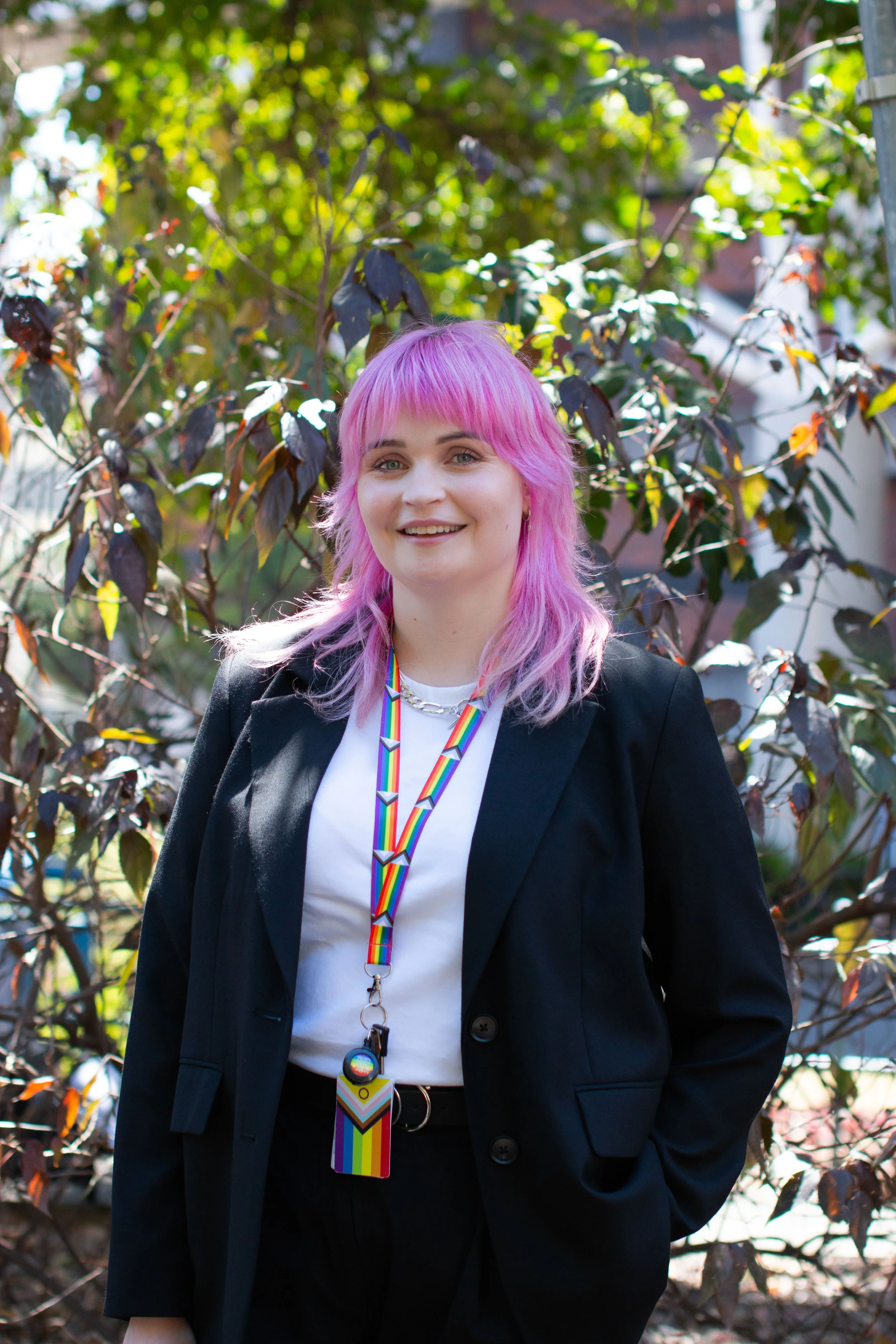 A photo of a Queensland Health staff member