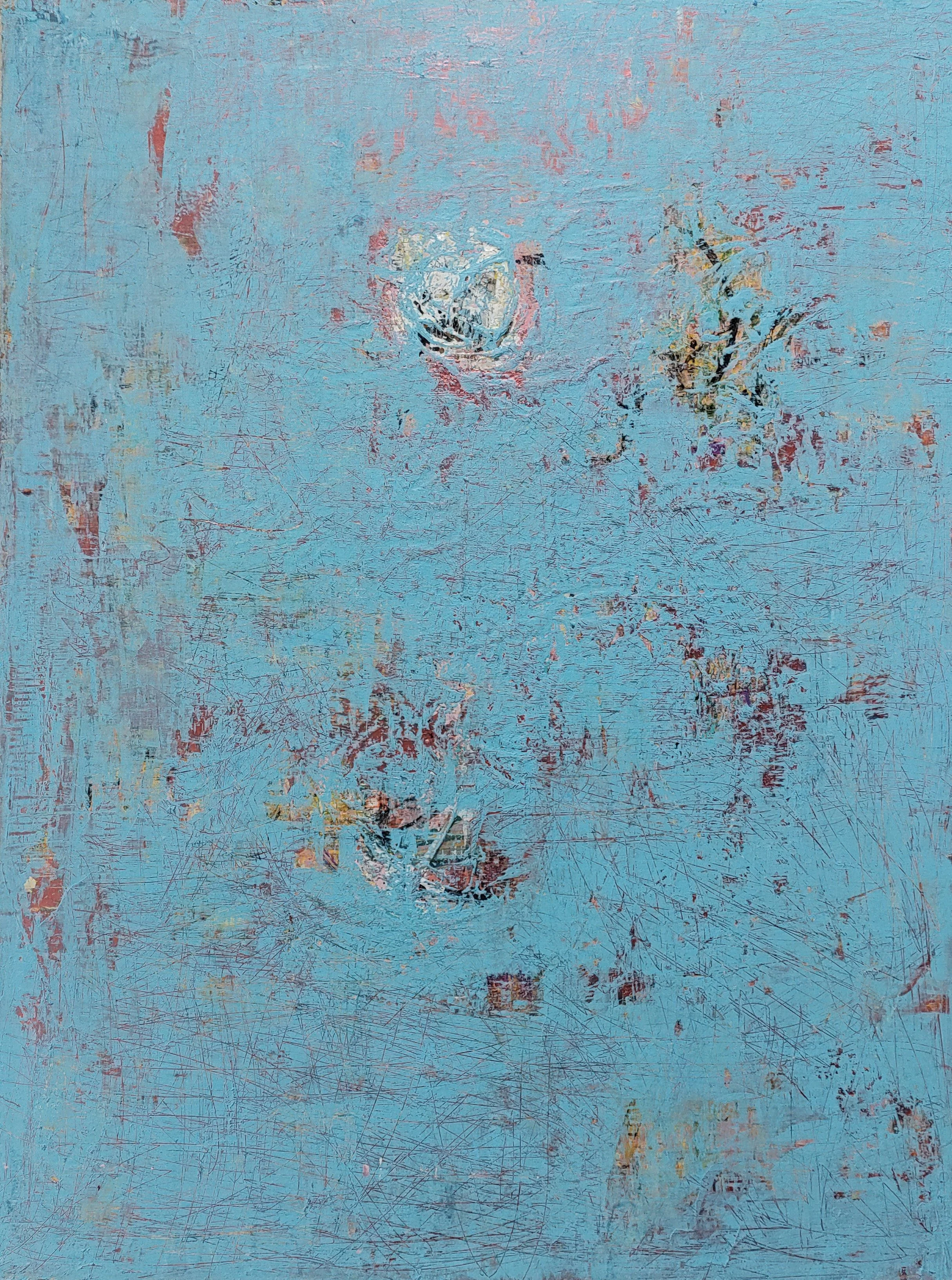 Mapping My Time And It Glows, 2024, 48 x 36 inches