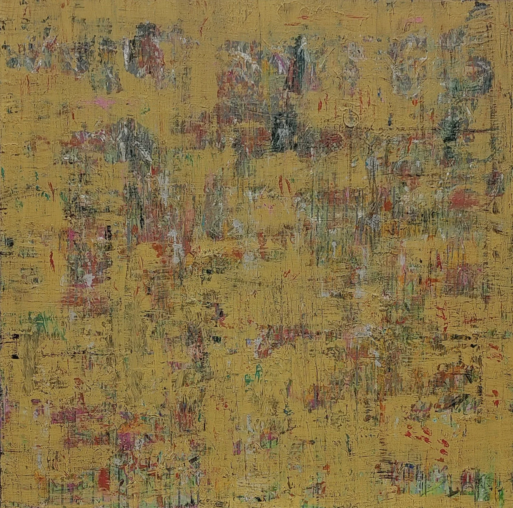 Whose Holiday, 2024, 48 x 48 inches