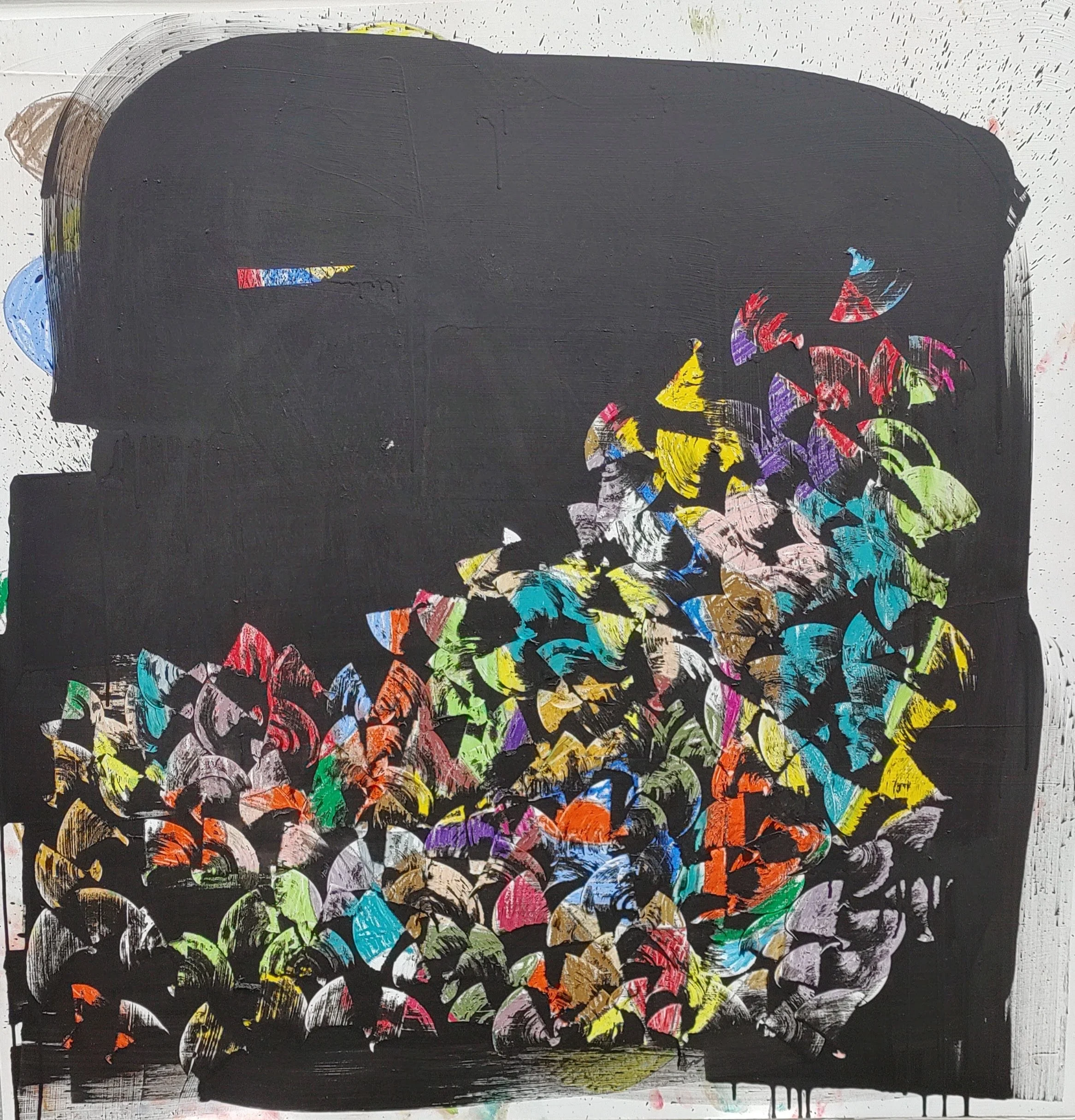 You Can Only Have This Much, 2024, 47 x 47 inches