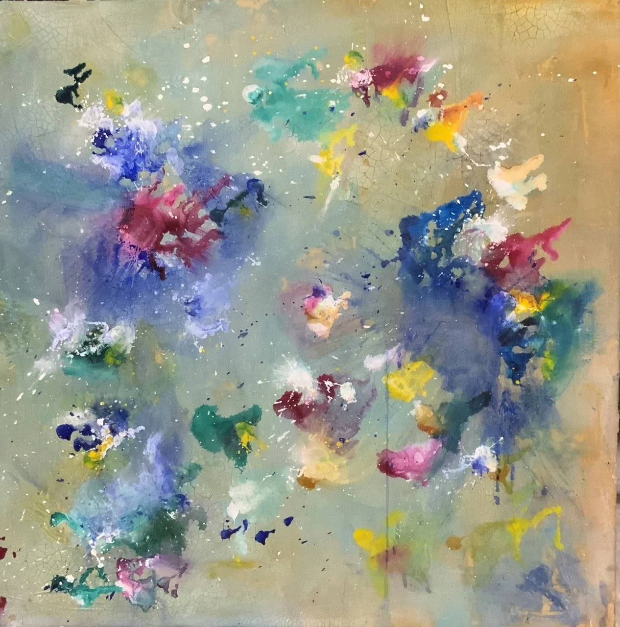 Girls, On Parade, 2024, 24 x 24 inches (SOLD)