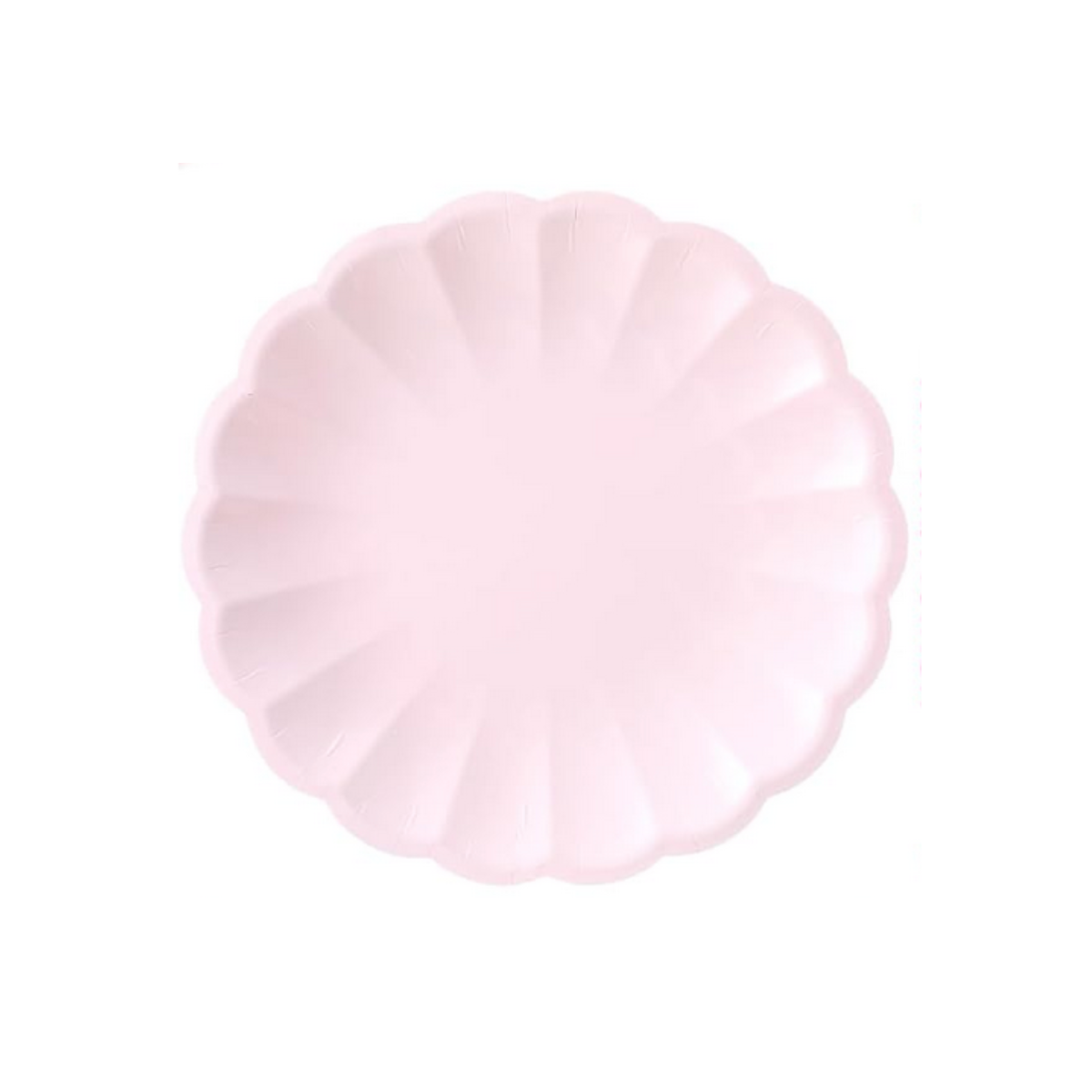 Pink Scalloped Dessert Plate