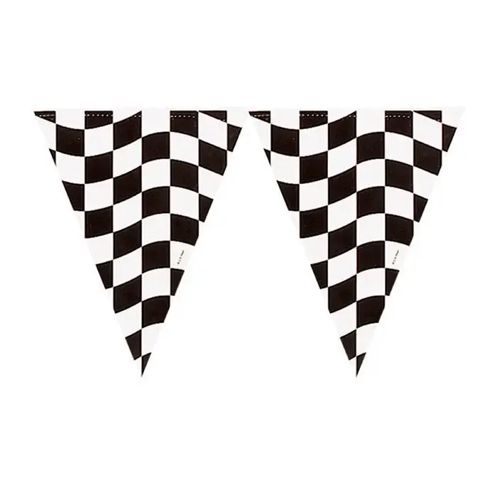 Black and White Check Banners