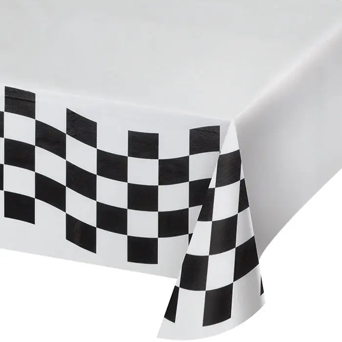 Black and White Check Table Cover