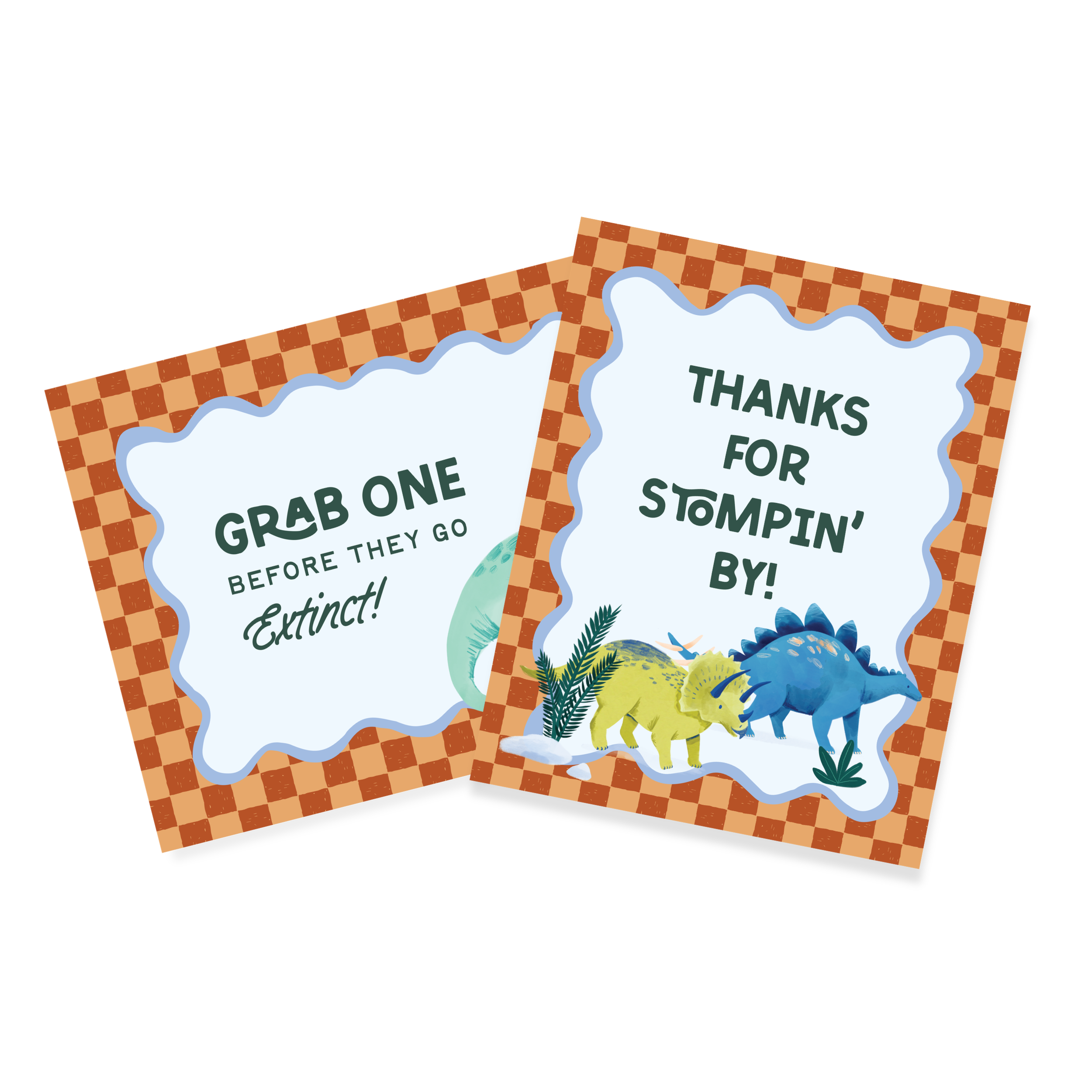 Dinosaur Party Signs - Instant Download