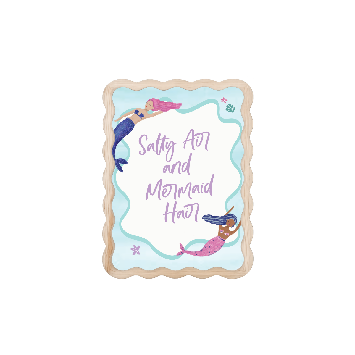 Mermaid Party Salty Hair - Instant Download