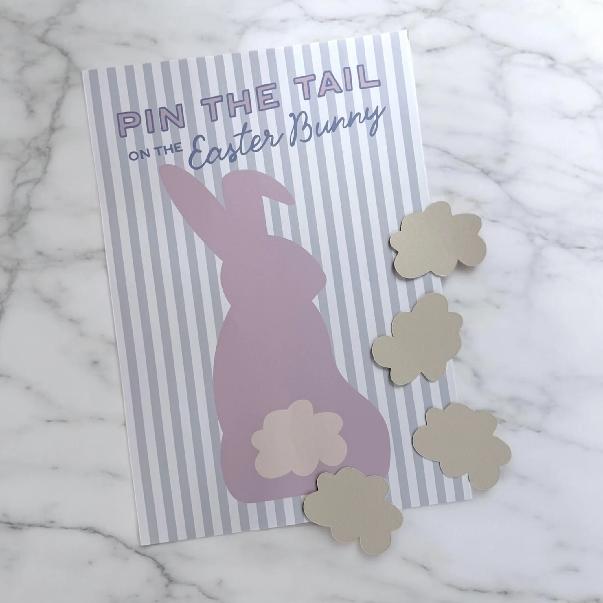 Pin The Tail On the Easter Bunny Game