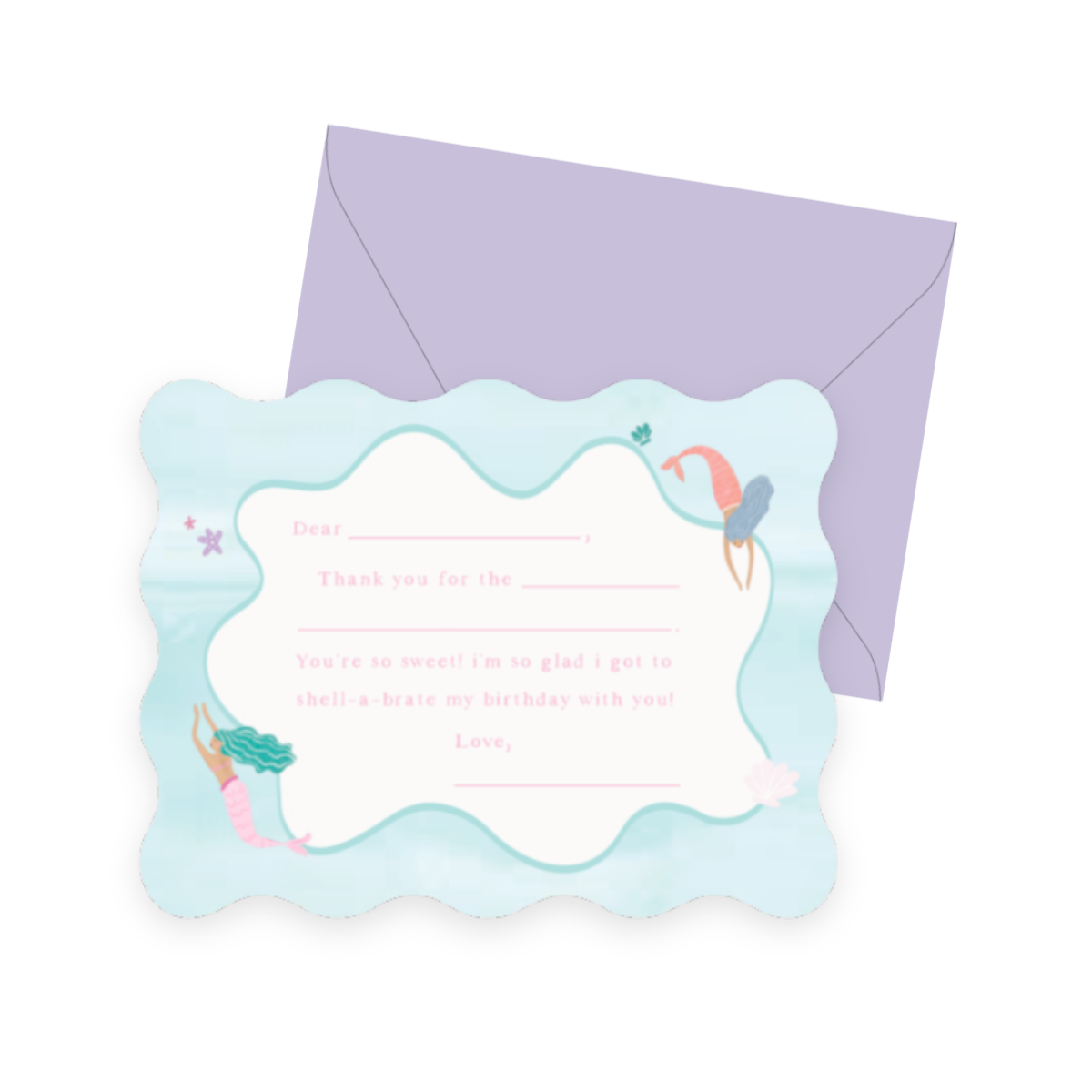 Mermaid Thank You Set