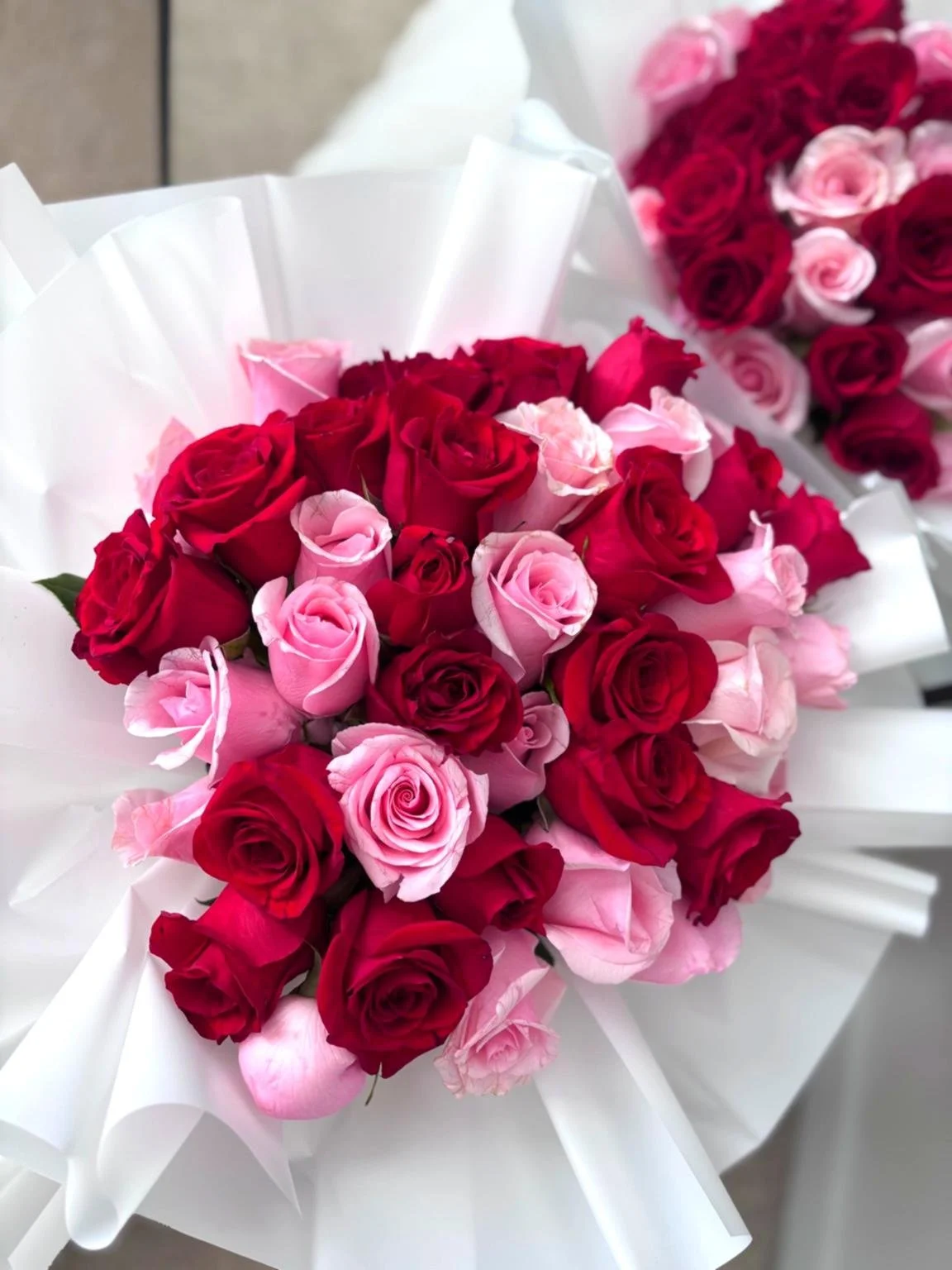 Bouquet of 50 Roses - Muticolor