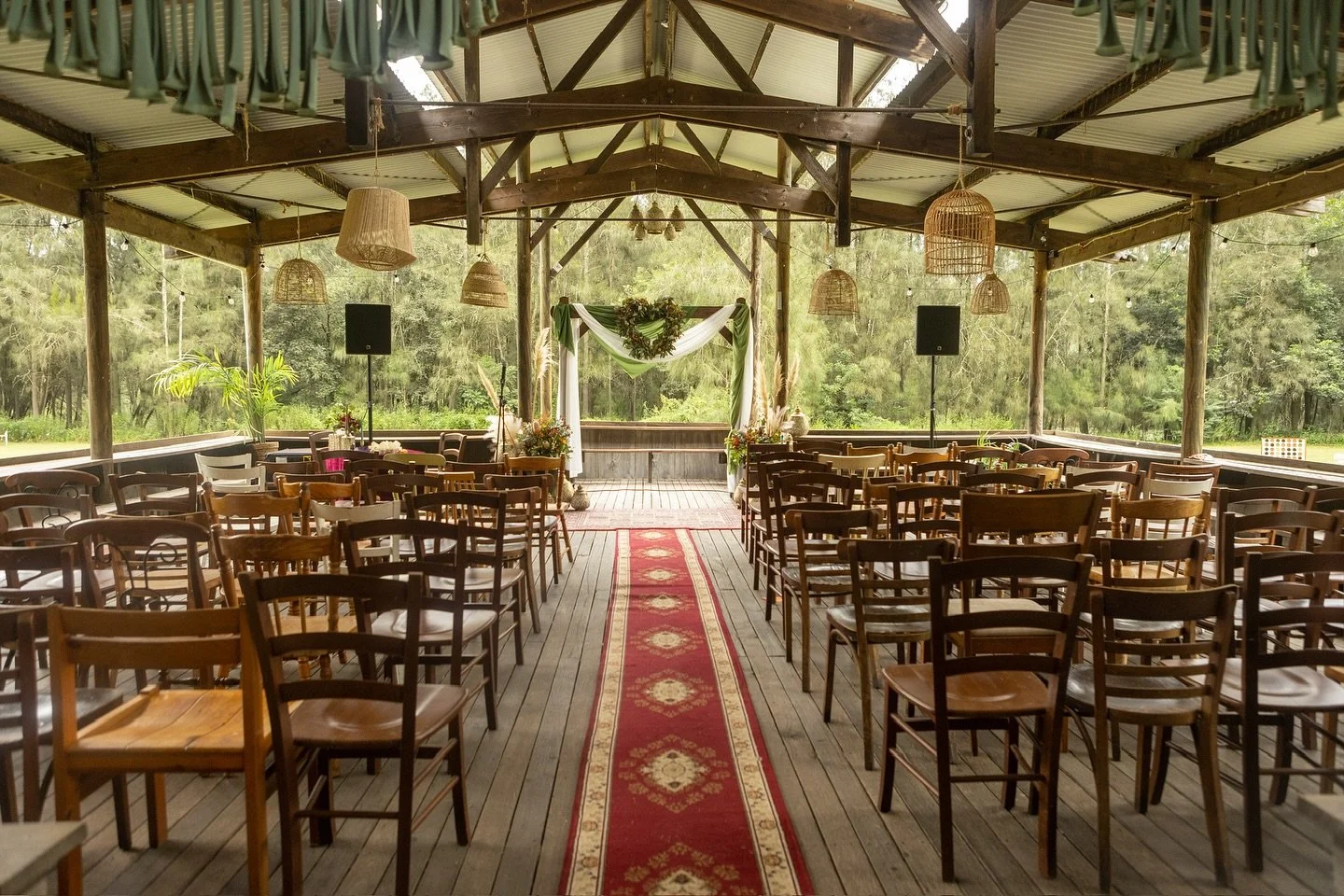 From ceremony space to performance space &amp; then the dance floor, this pavilion transformed across the weekend to hold all the versions of this sweet couples love! 

&ldquo;I wanted a professional to curate the space and do justice to the ceremony