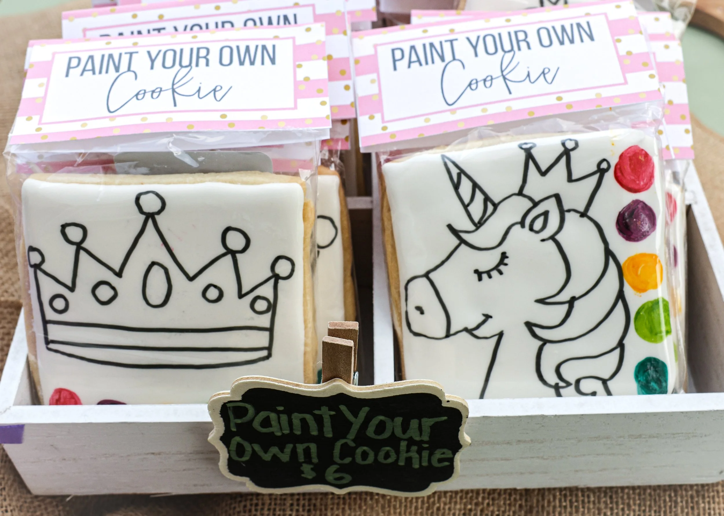 paint your own cookie