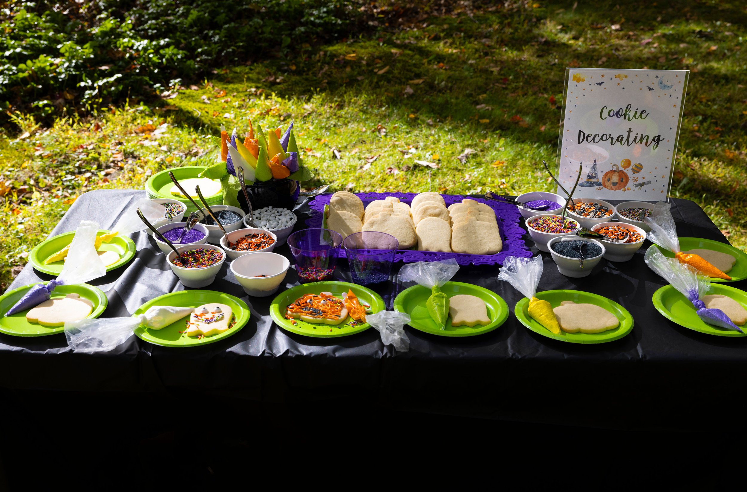birthday party cookie decorating